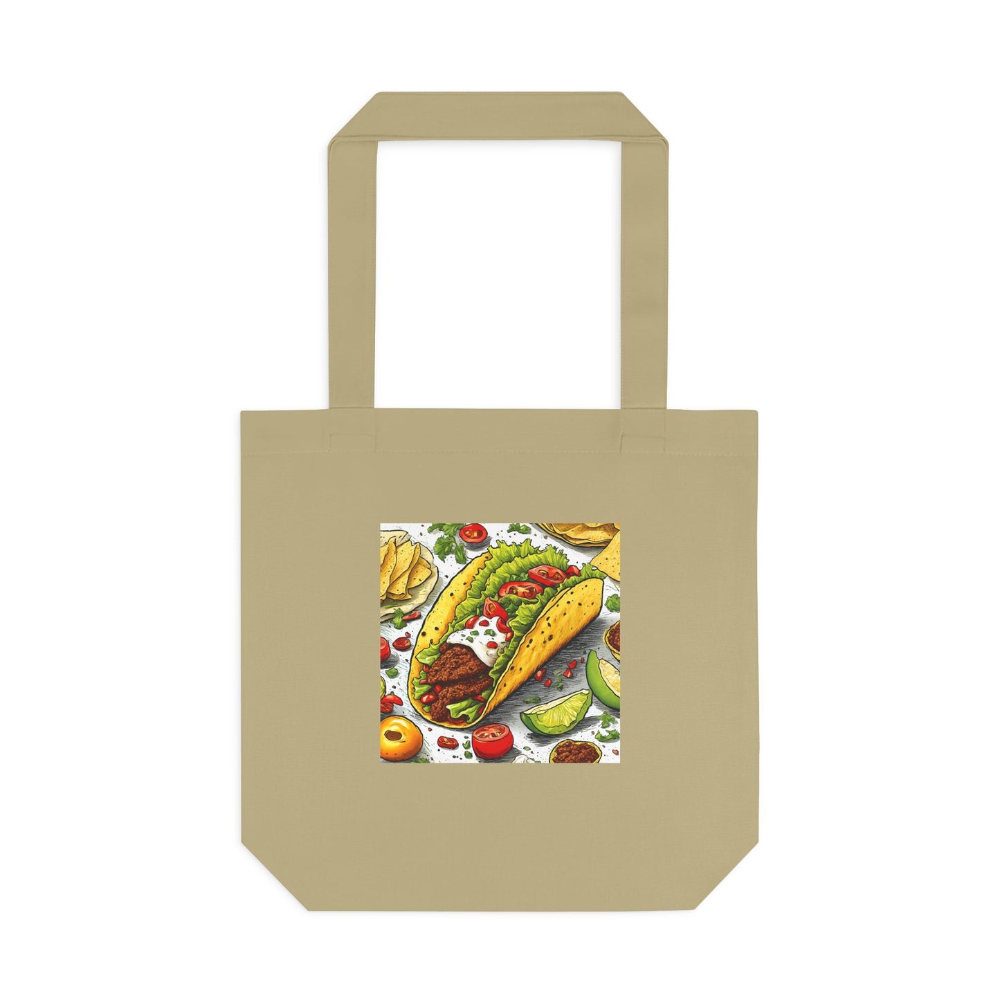 Bold Taco Illustration Foodie Gift Art Tote Bag