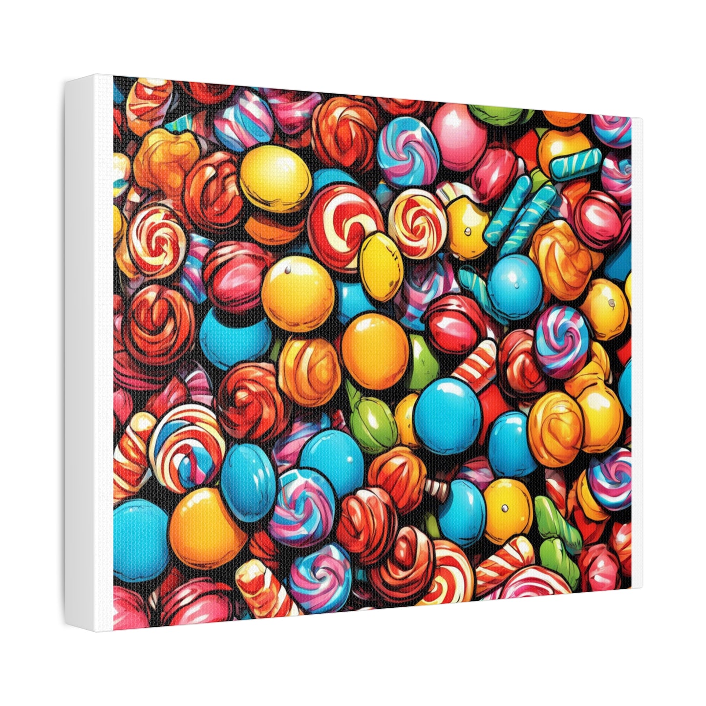 Colorful Candy Pattern Sweets Gift Art Canvas