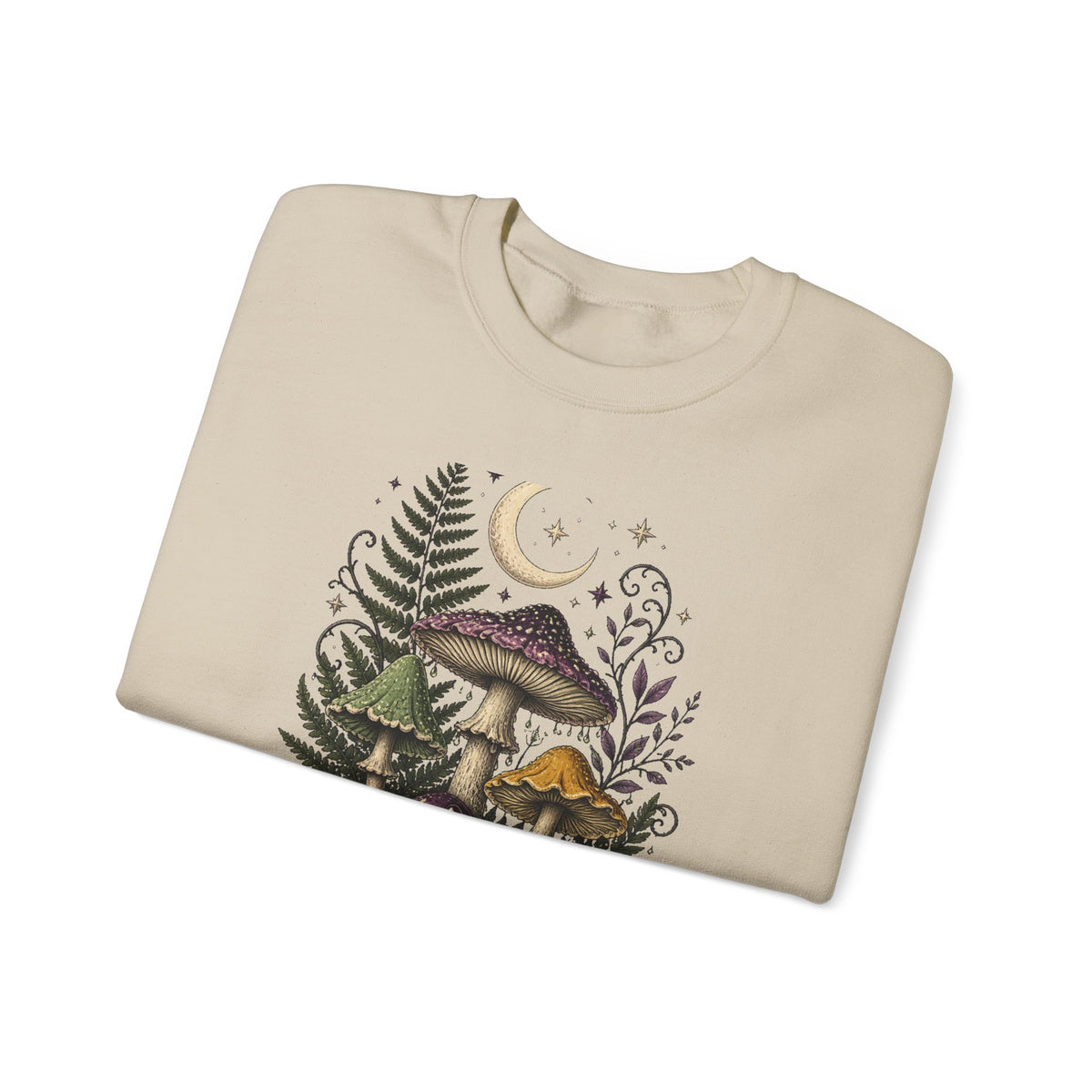 Midnight Mushroom Field Notes Botanical Mushroom Sweatshirt