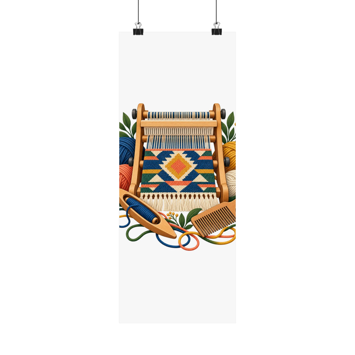 Geometric Hand Weaving Workshop Poster
