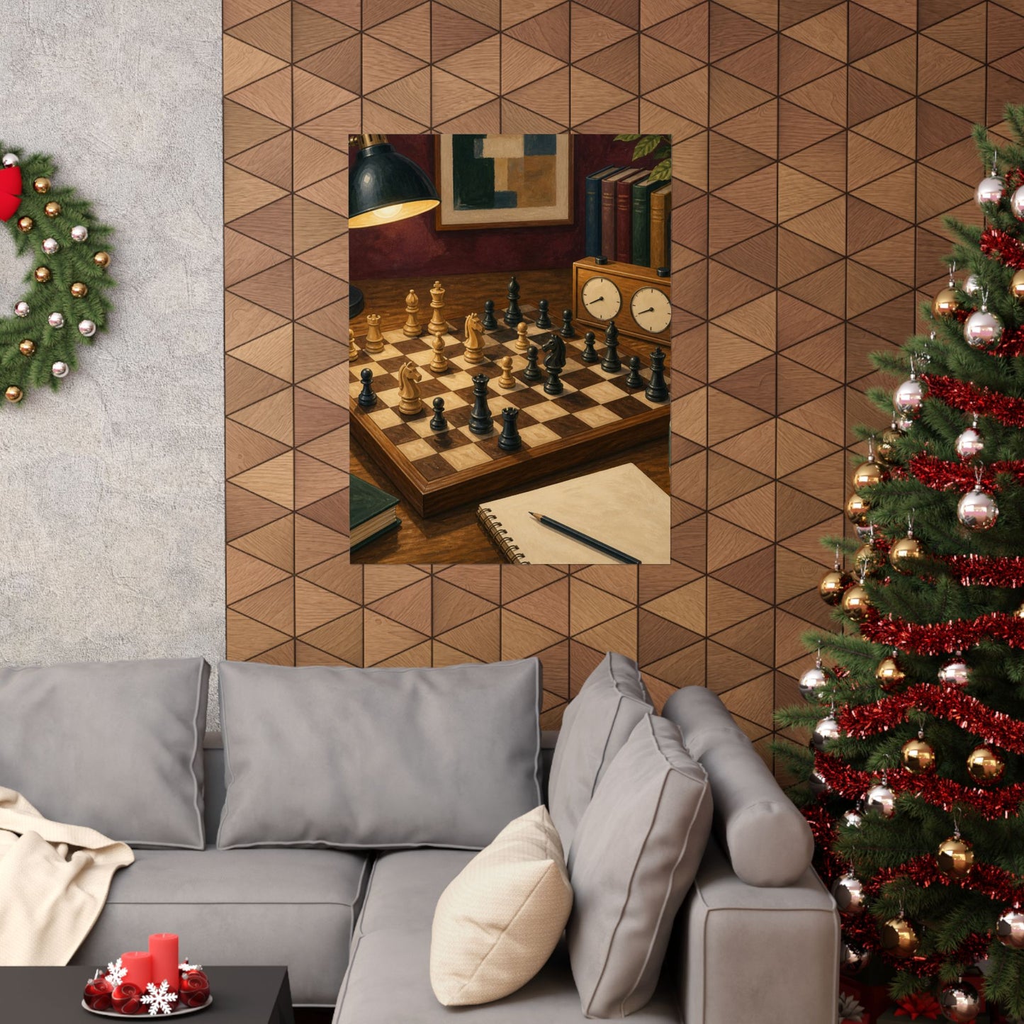 Cozy Chess Strategy Game Hobby Poster