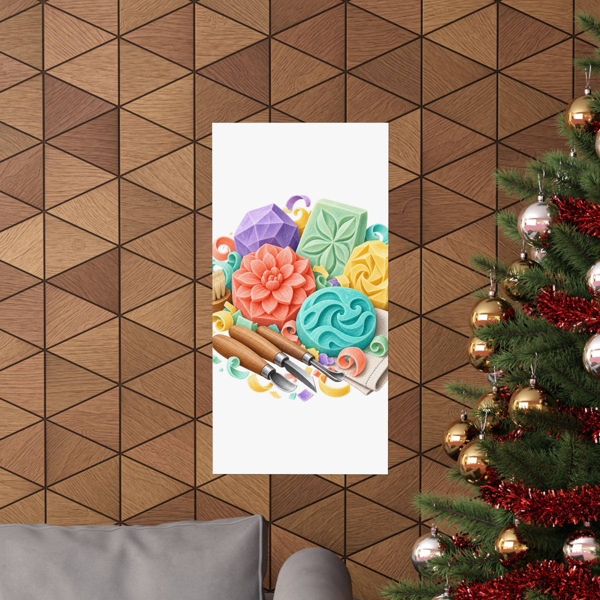 Colorful Soap Carving Workshop Poster