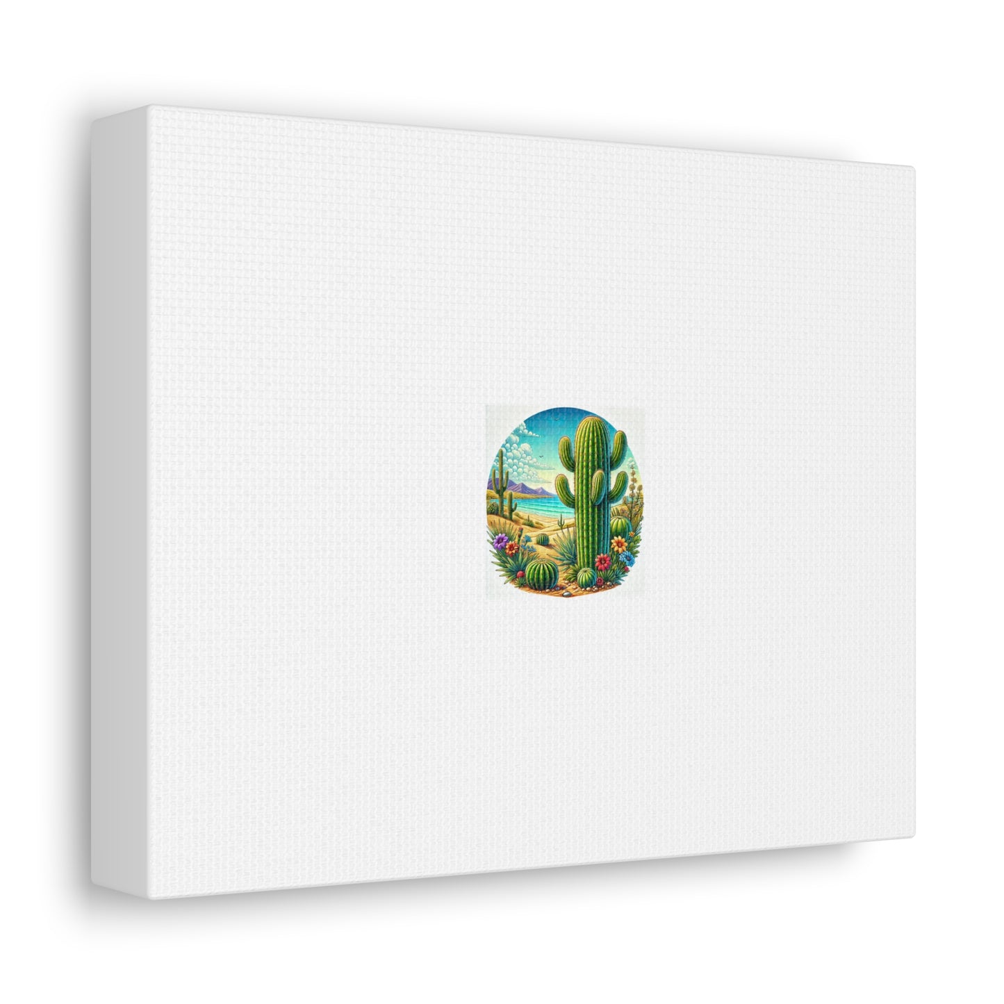 Desert Cactus Bloom Garden Canvas Botanical Desert Wall Art Gift