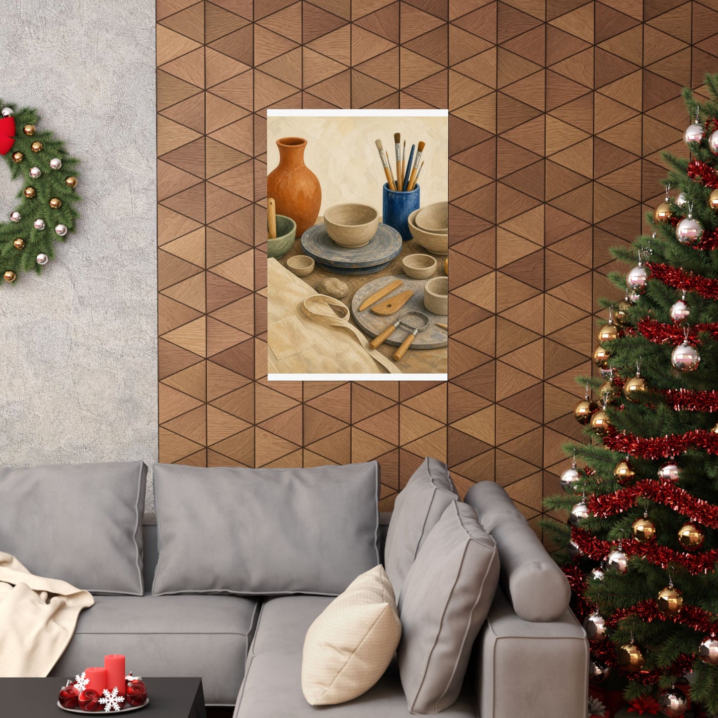 Colorful Pottery Studio Hobby Poster