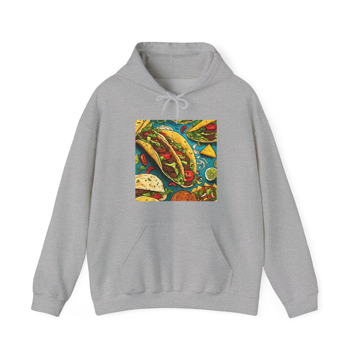 Taco Party Pattern Foodie Gift Art Hoodie