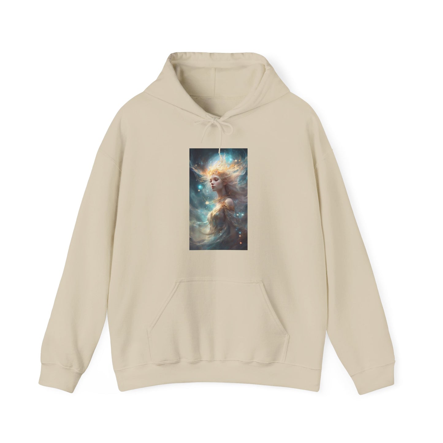 Solar Celestial Spirit Fantasy Portrait Hoodie
