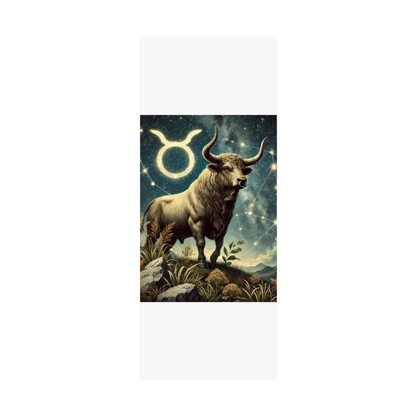 Taurus Bull Constellation Celestial Wall Art Poster
