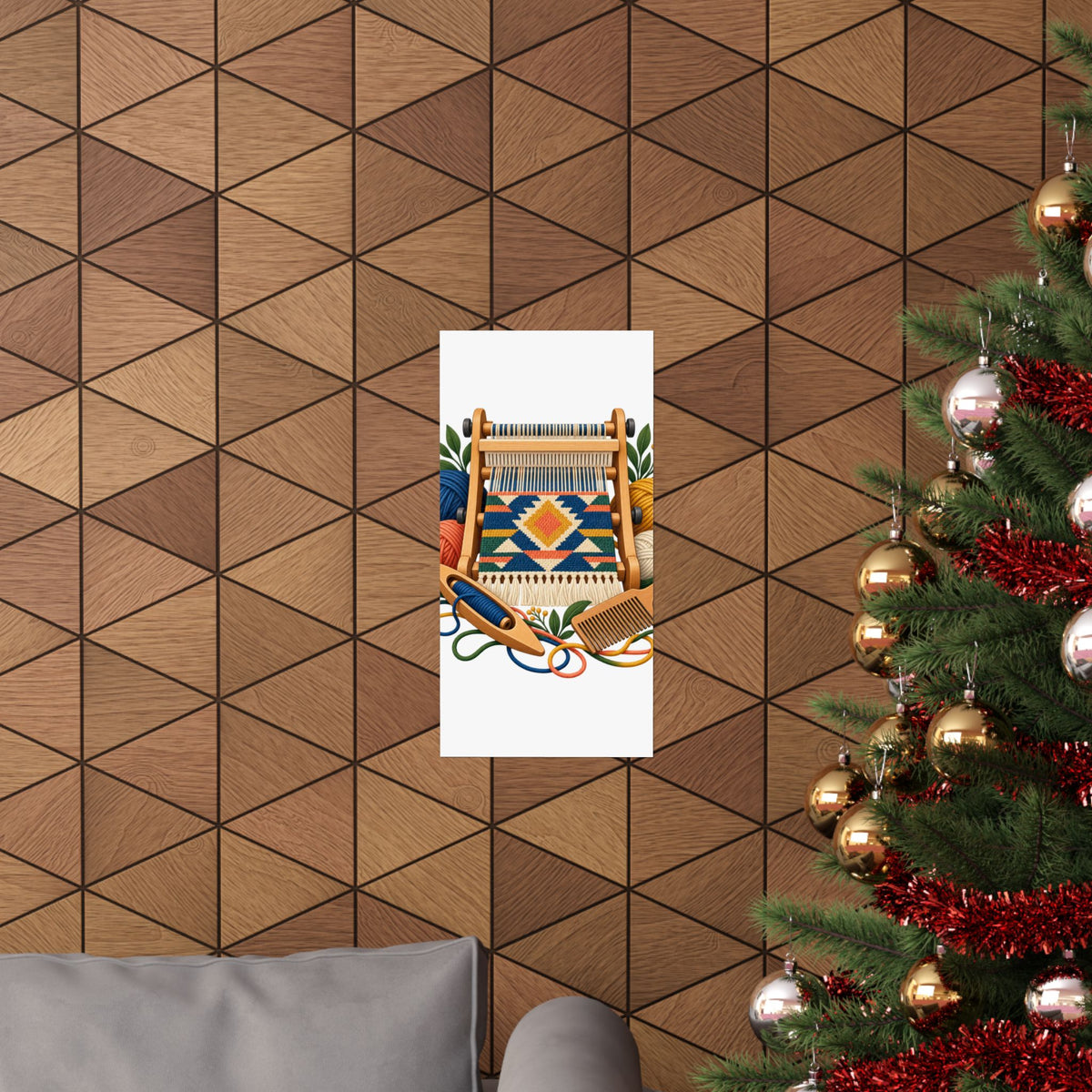 Geometric Hand Weaving Workshop Poster