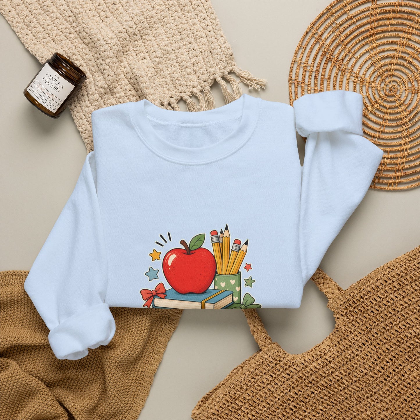 Apple Pencil Desk Stack Back To School Sweatshirt