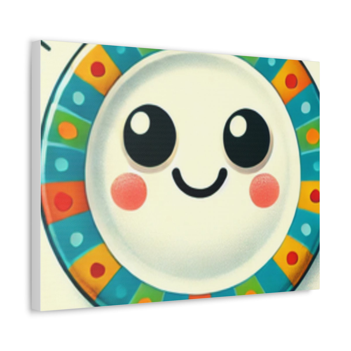 Happy Little Kitchen Club Kawaii Food Canvas Kitchen Wall Art Decor Gift