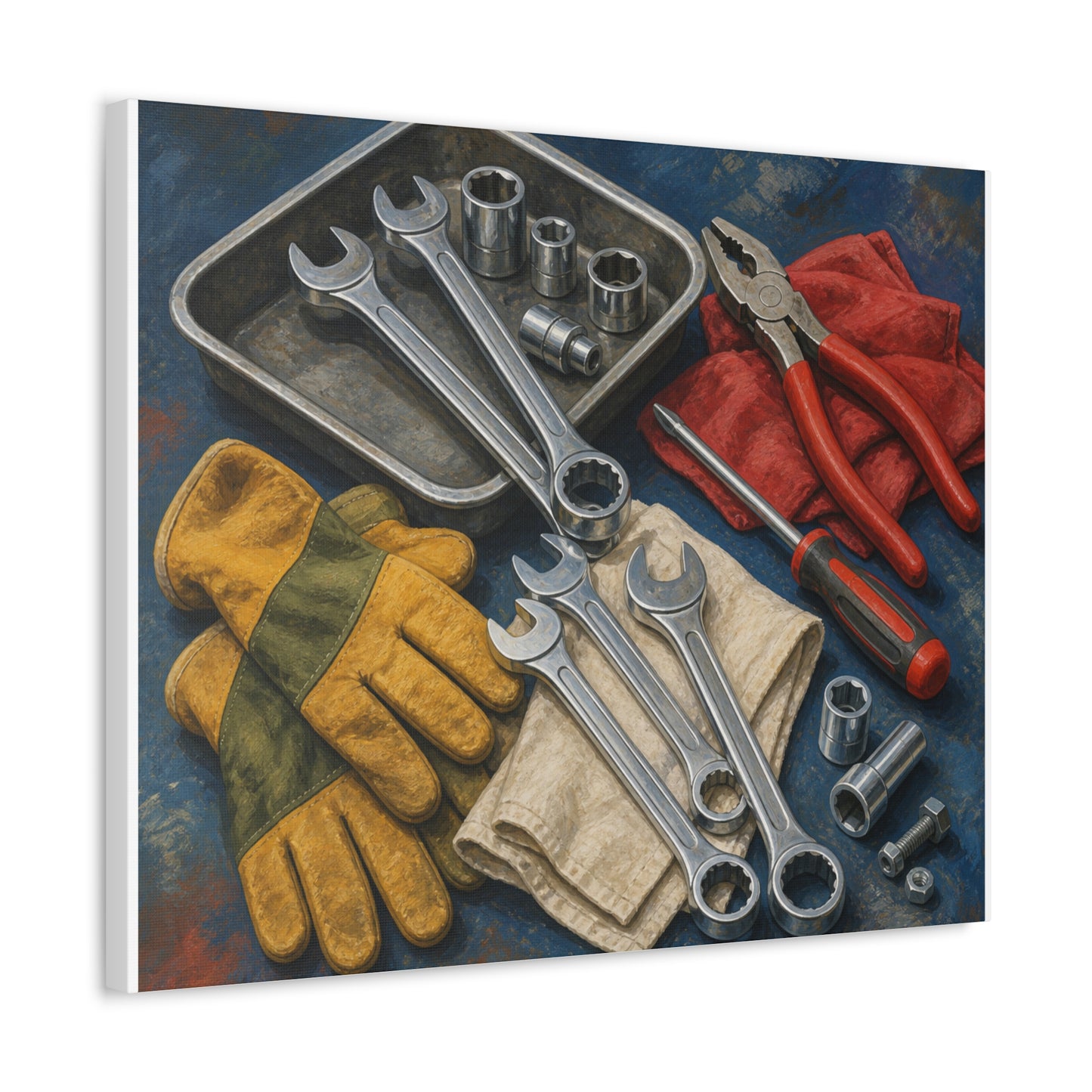 Classic Mechanic Hand Tools Art Canvas Art