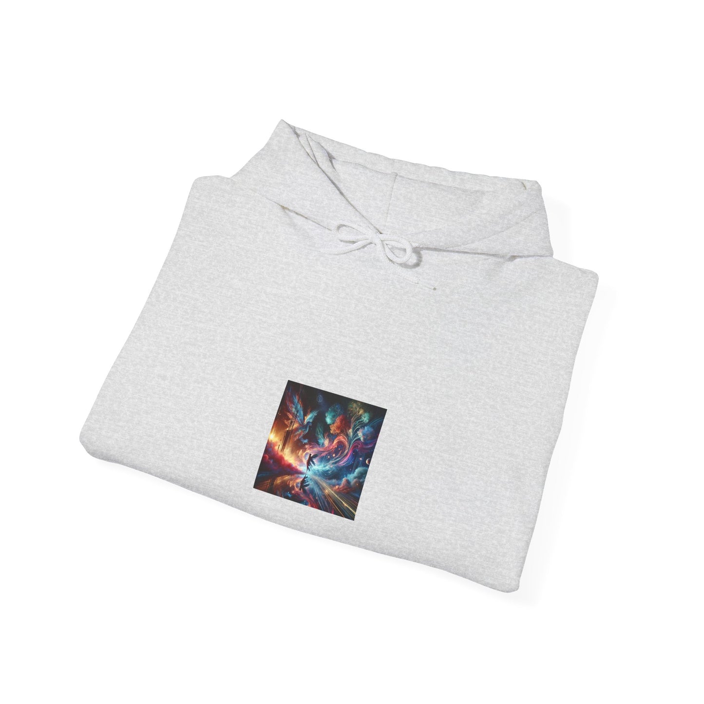 Cosmic Aurora Dancer Dreamscape Cozy Celestial Hoodie