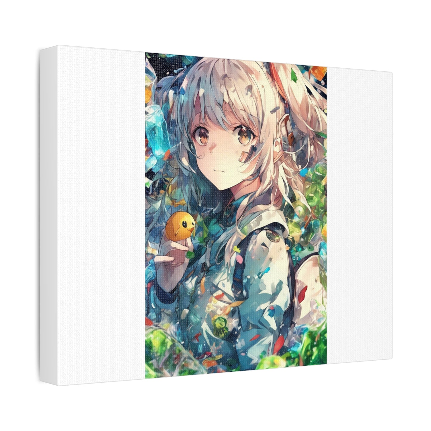Crystal Bottle Anime Portrait Bright Room Canvas