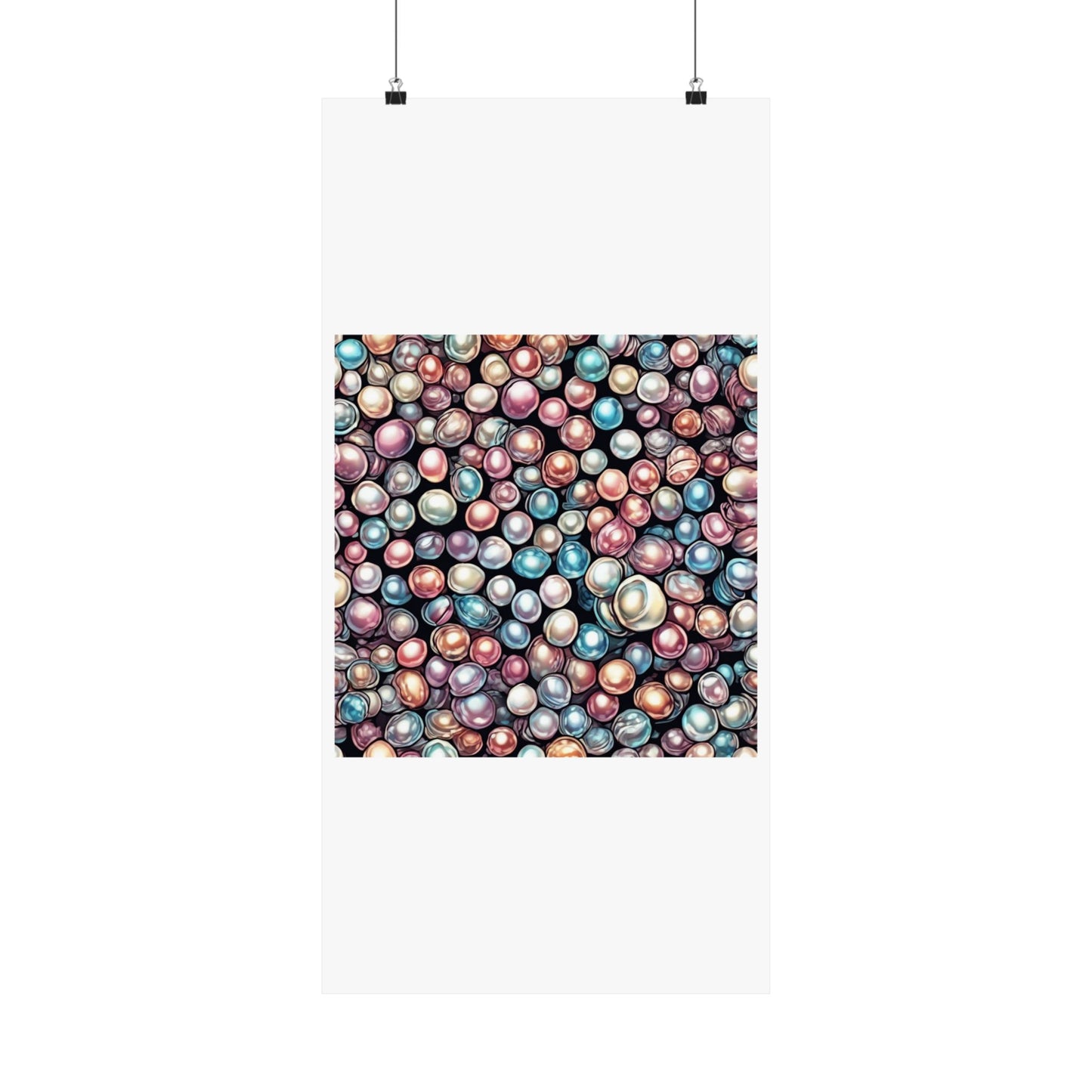 Pearl Bubble Pattern Abstract Gift Art Poster