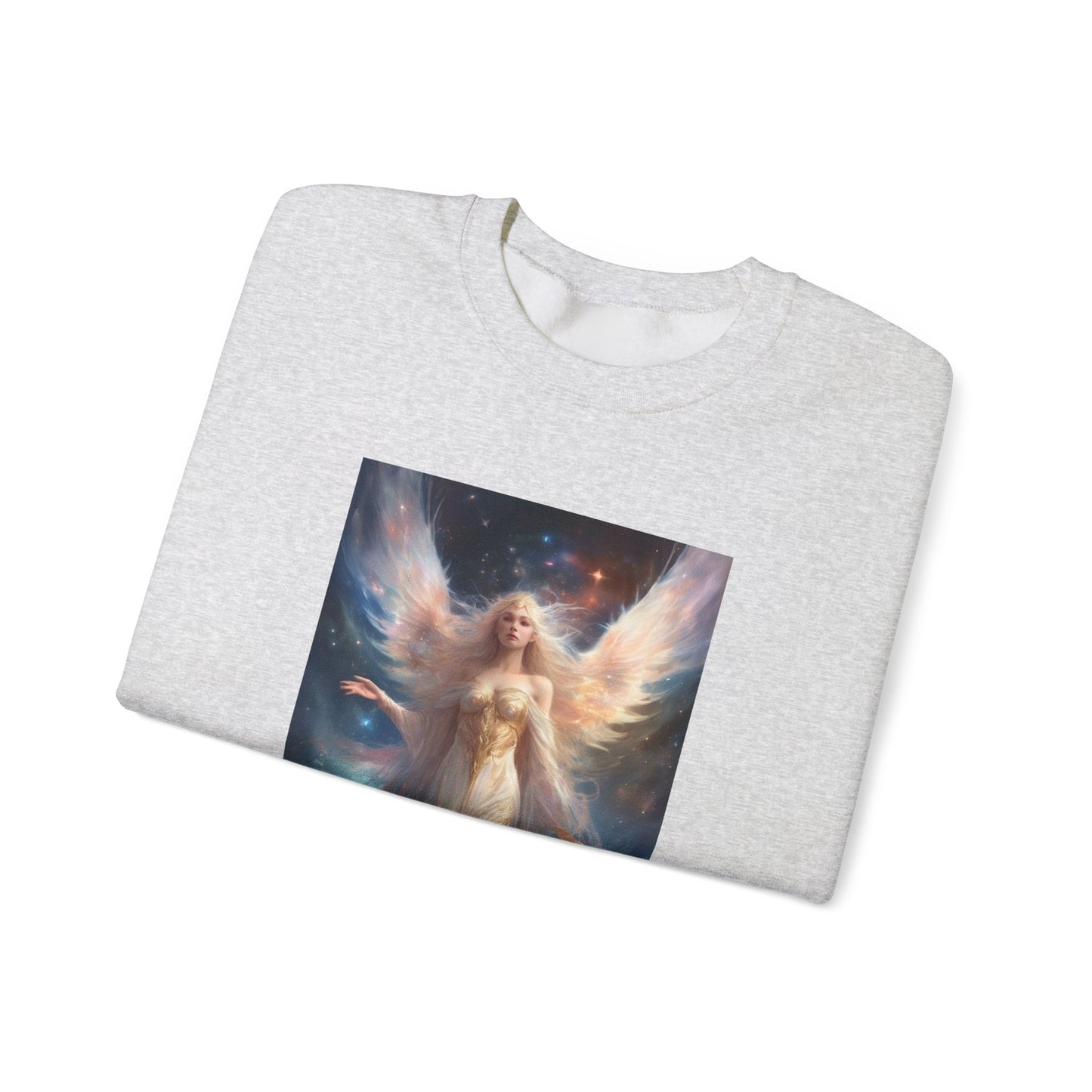 Celestial Winged Heroine Fantasy Portrait Sweatshirt
