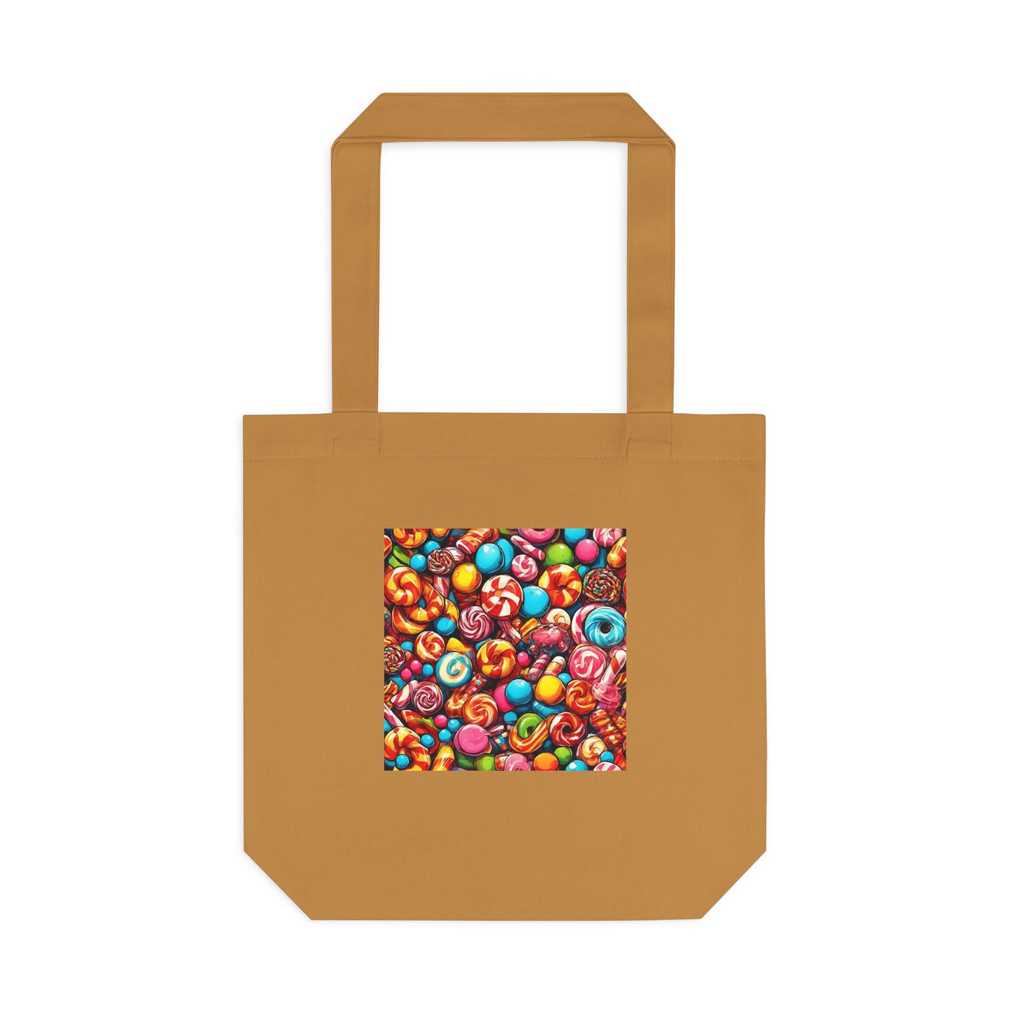 Colorful Candy and Lollipop Pattern Tote Bag