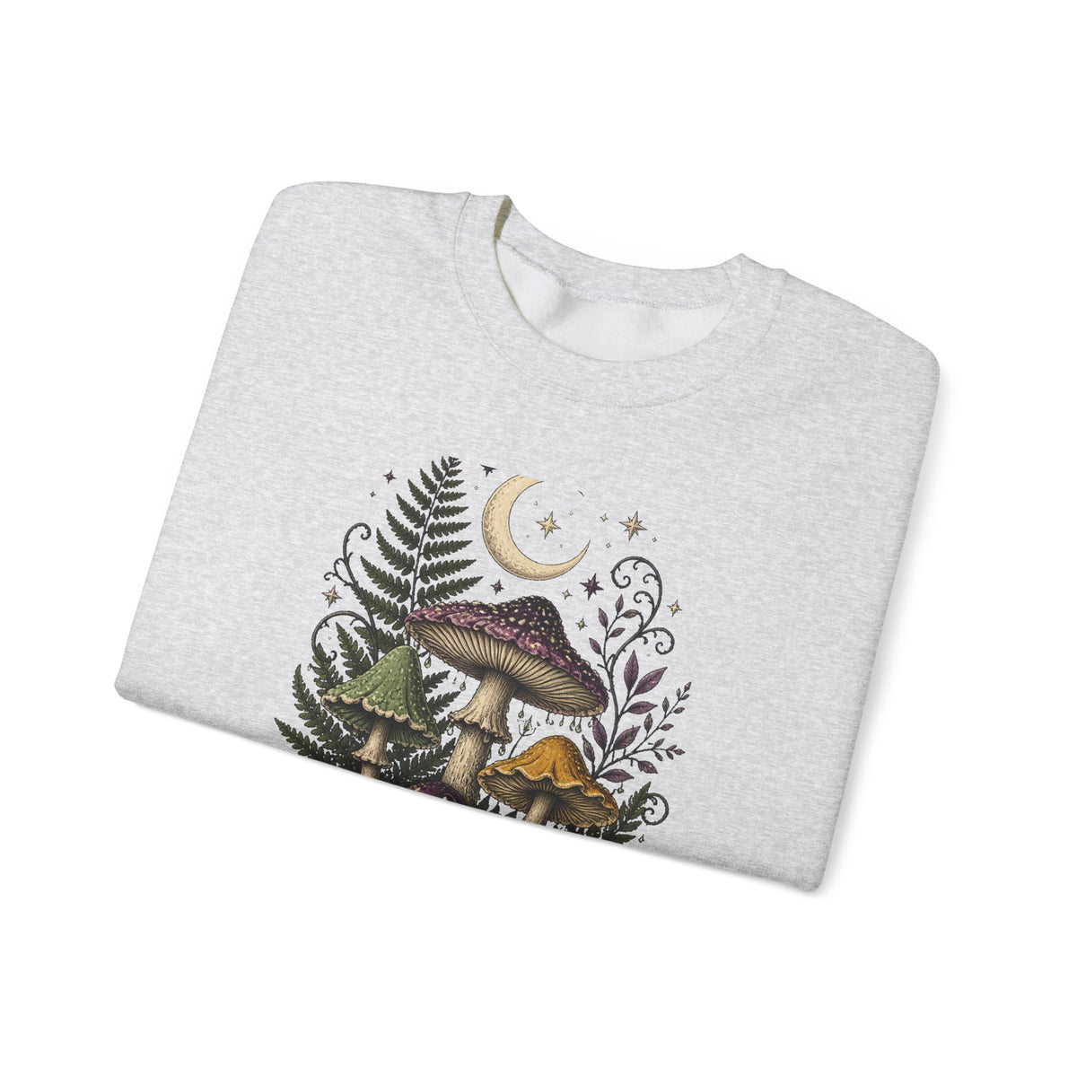 Midnight Mushroom Field Notes Botanical Mushroom Sweatshirt