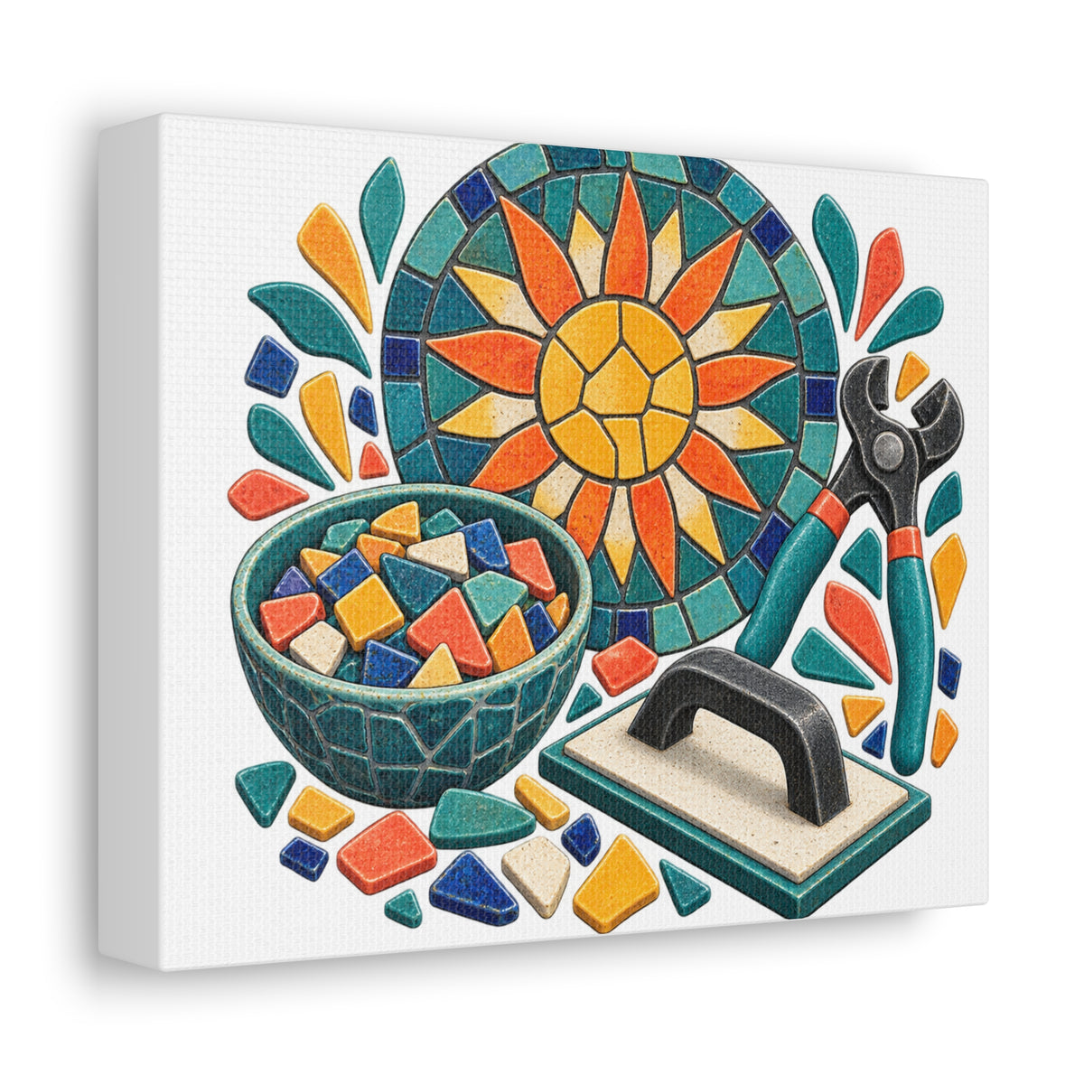 Sunburst Mosaic Making Workshop Canvas