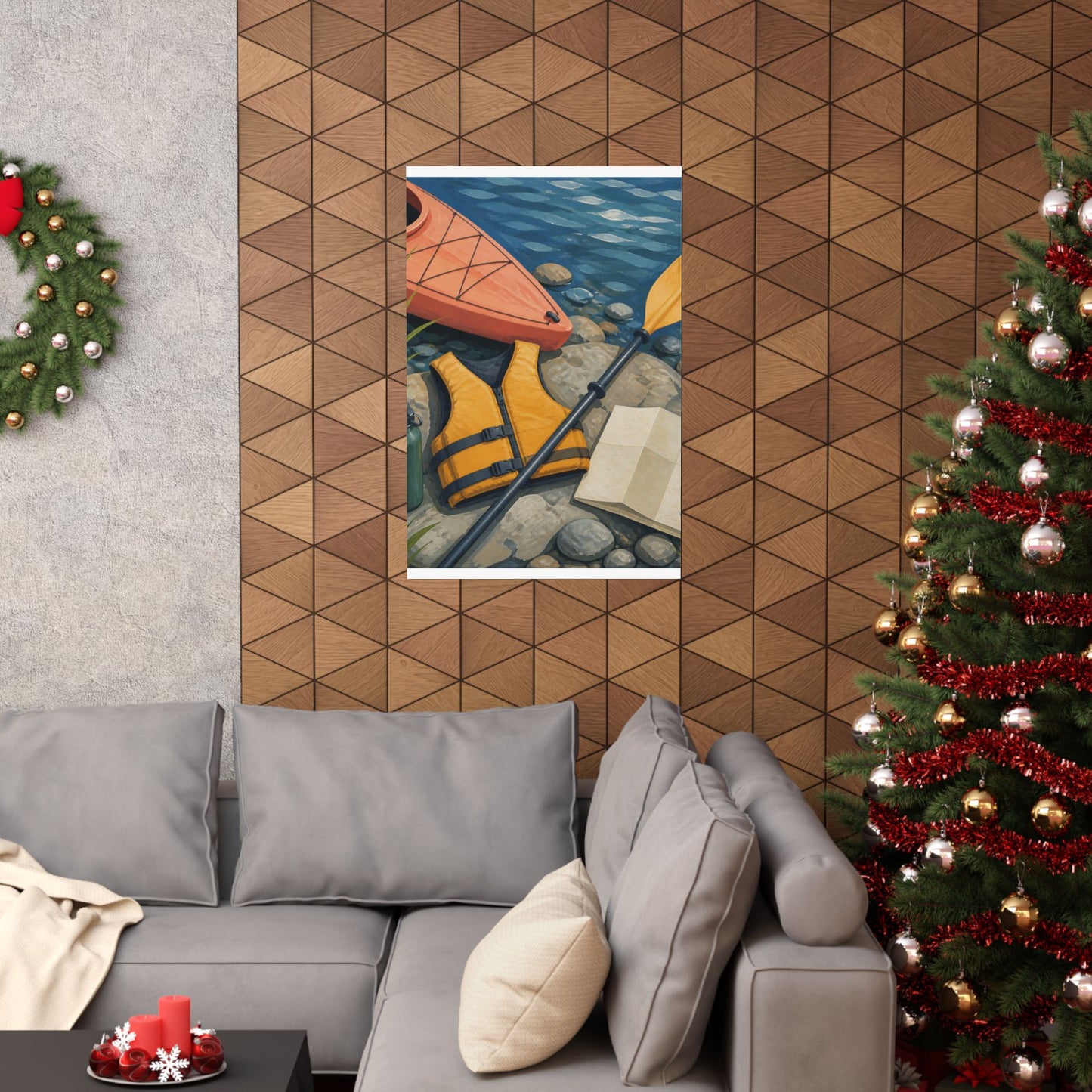 Calm Kayaking Adventure Art Poster