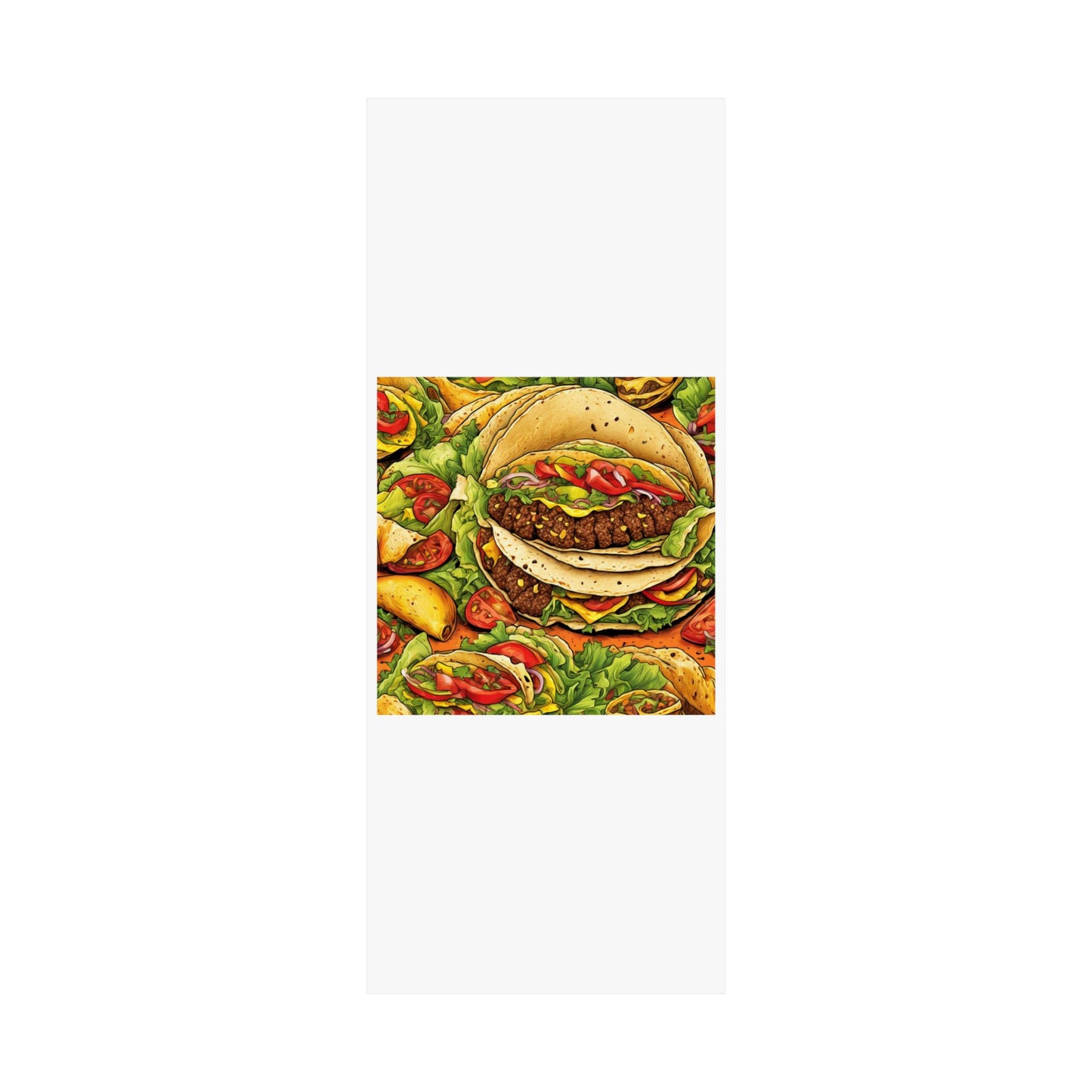 Stacked Taco Fiesta Foodie Gift Art Poster