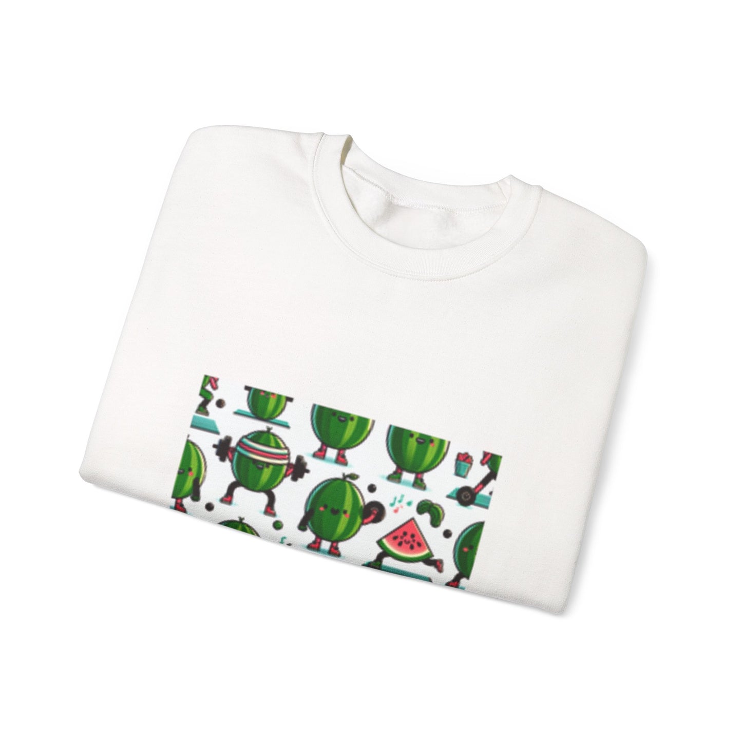 Watermelon Workout Club Cute Food Fitness Sweatshirt