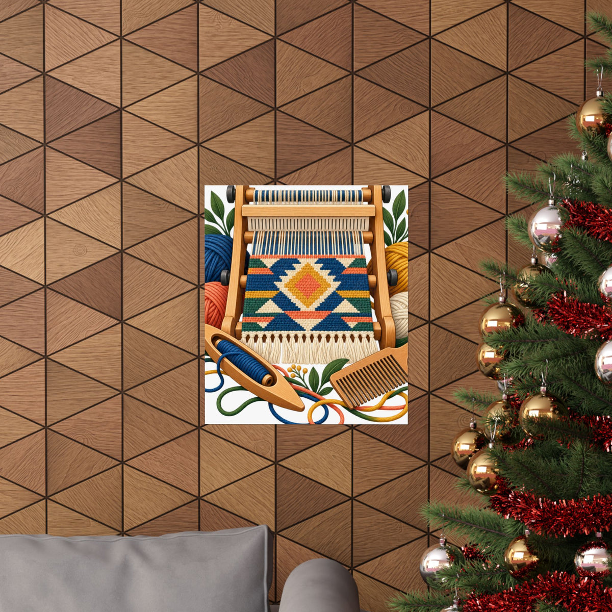 Geometric Hand Weaving Workshop Poster