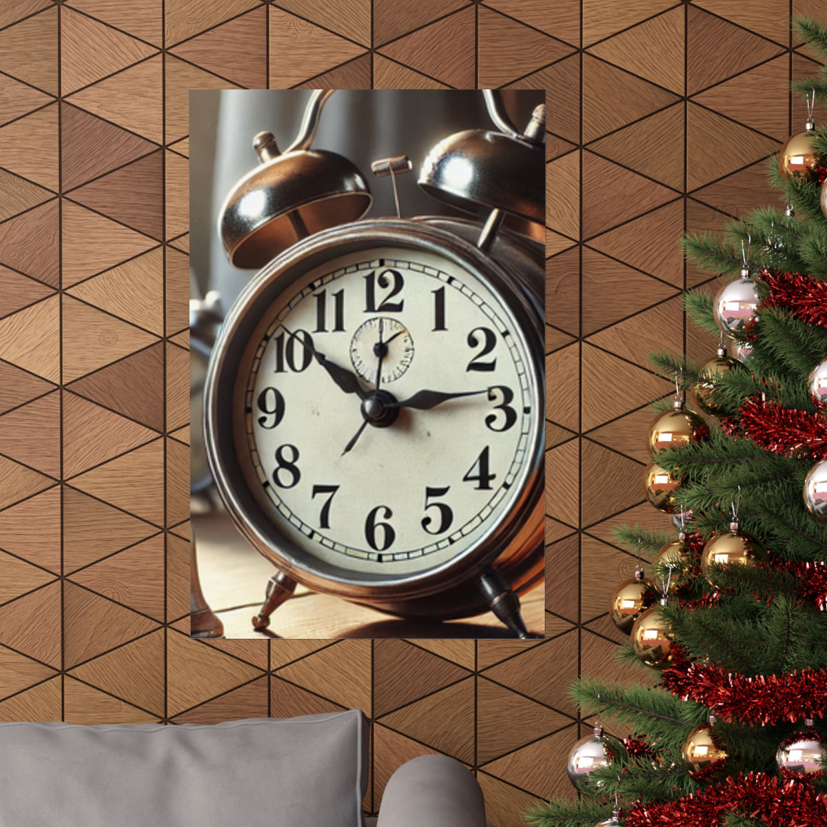 Vintage Alarm Clock Morning Routine Classic Clock Poster