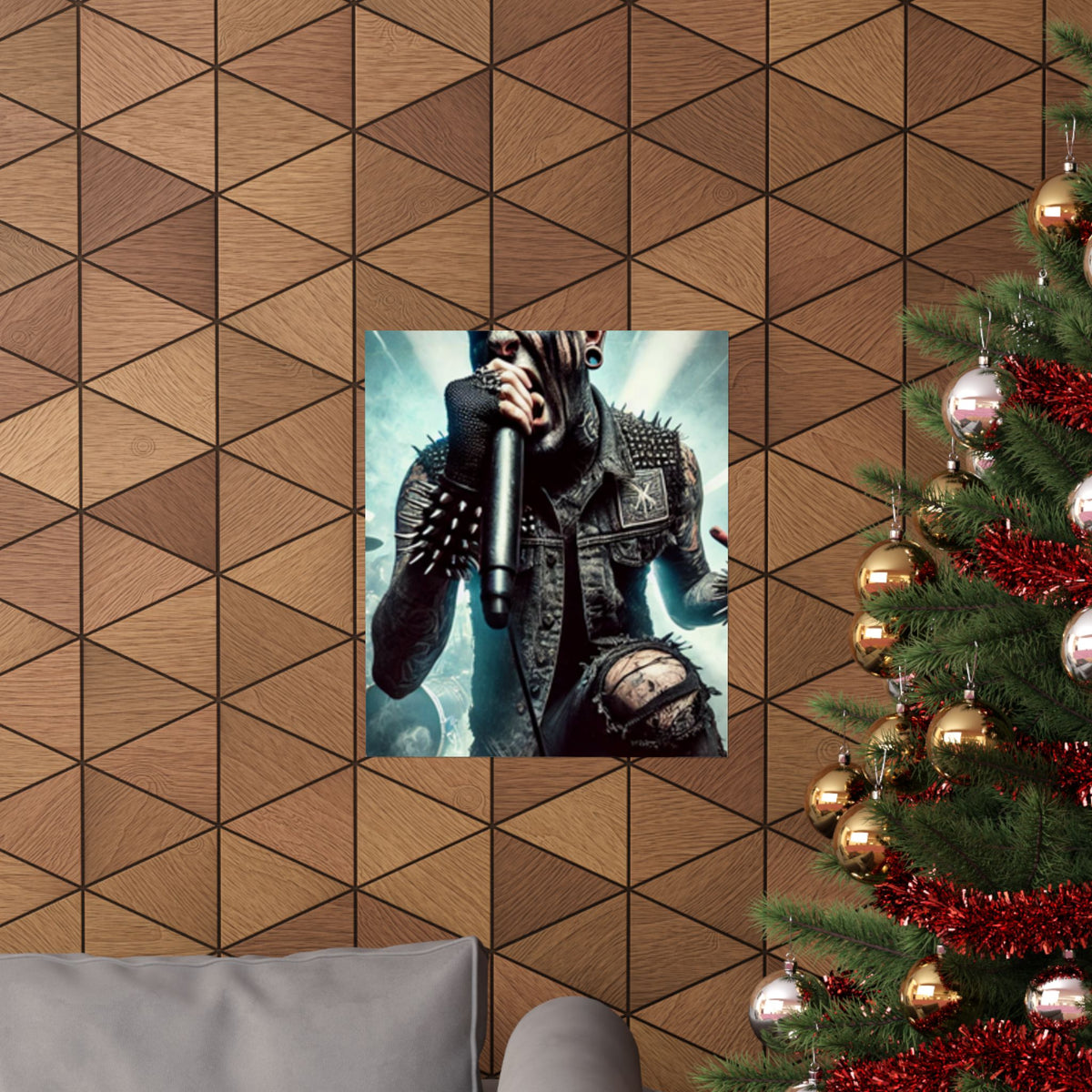 Punk Rock Vocalist Stage Energy Music Room Poster