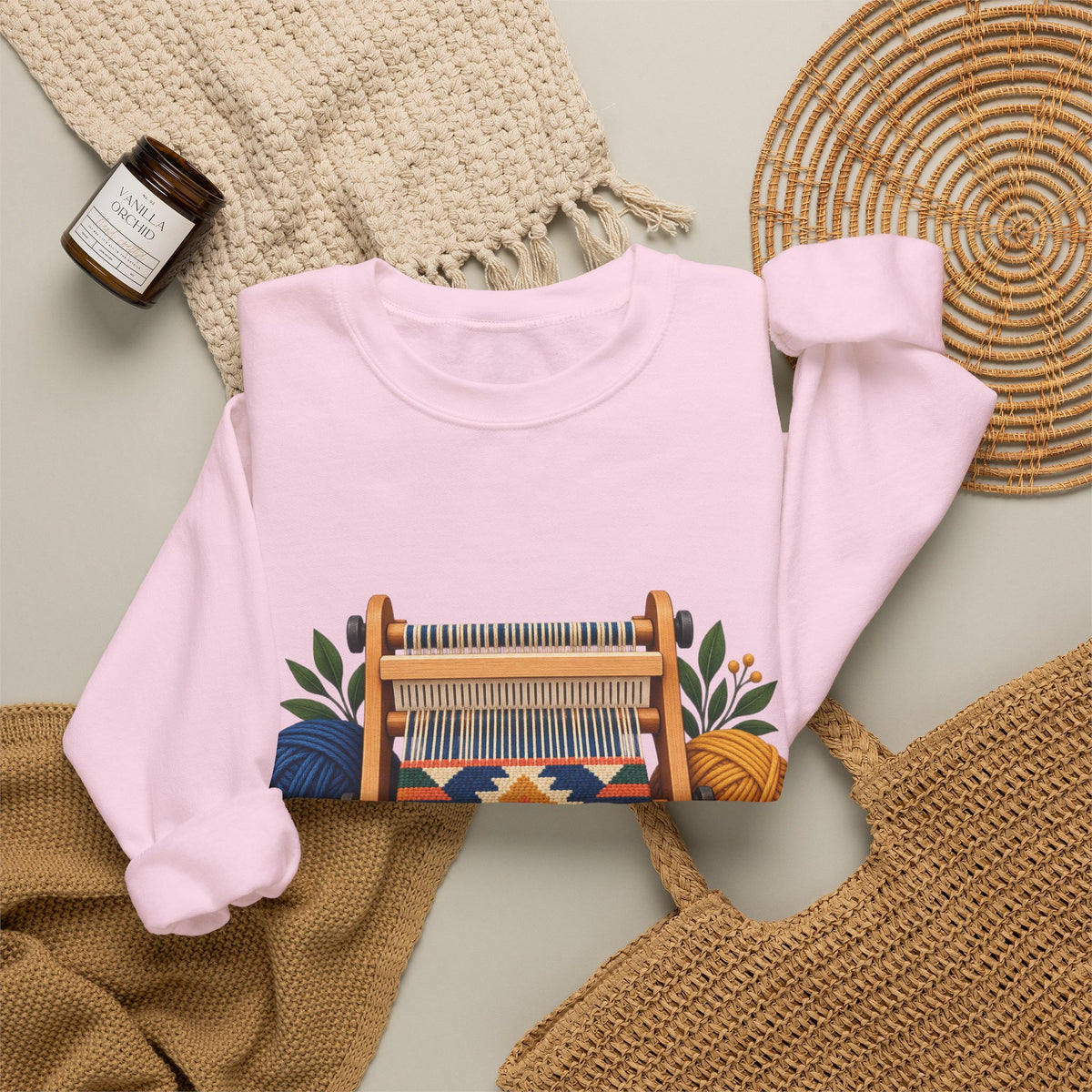 Geometric Hand Weaving Workshop Sweatshirt