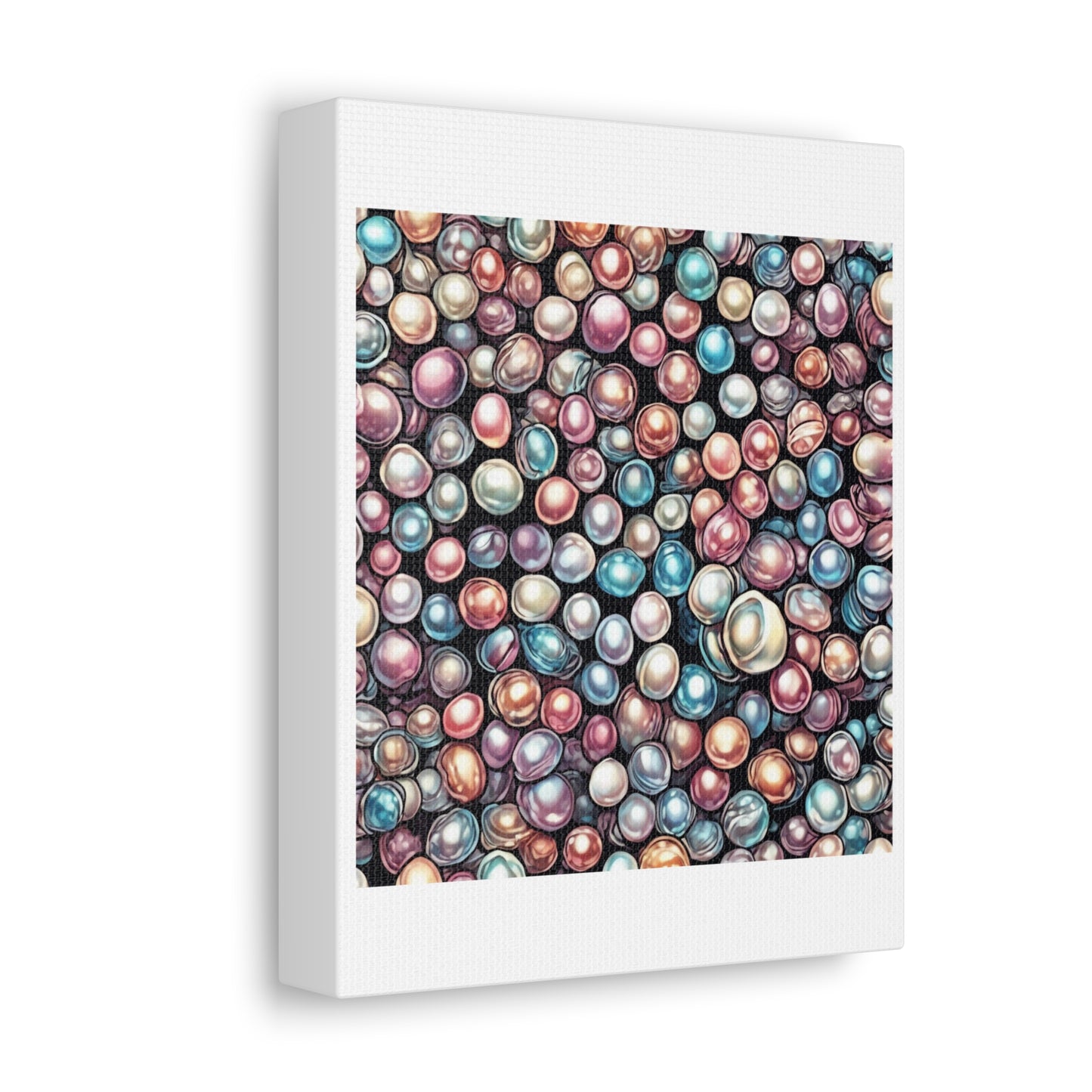 Pearl Bubble Pattern Abstract Gift Art Canvas