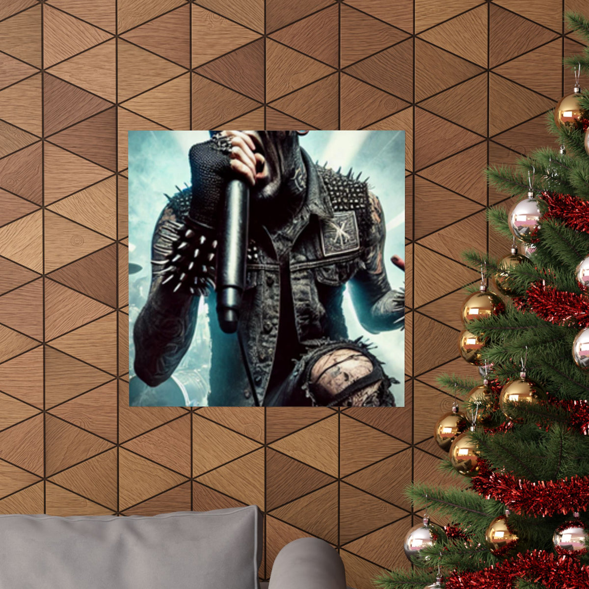 Punk Rock Vocalist Stage Energy Music Room Poster