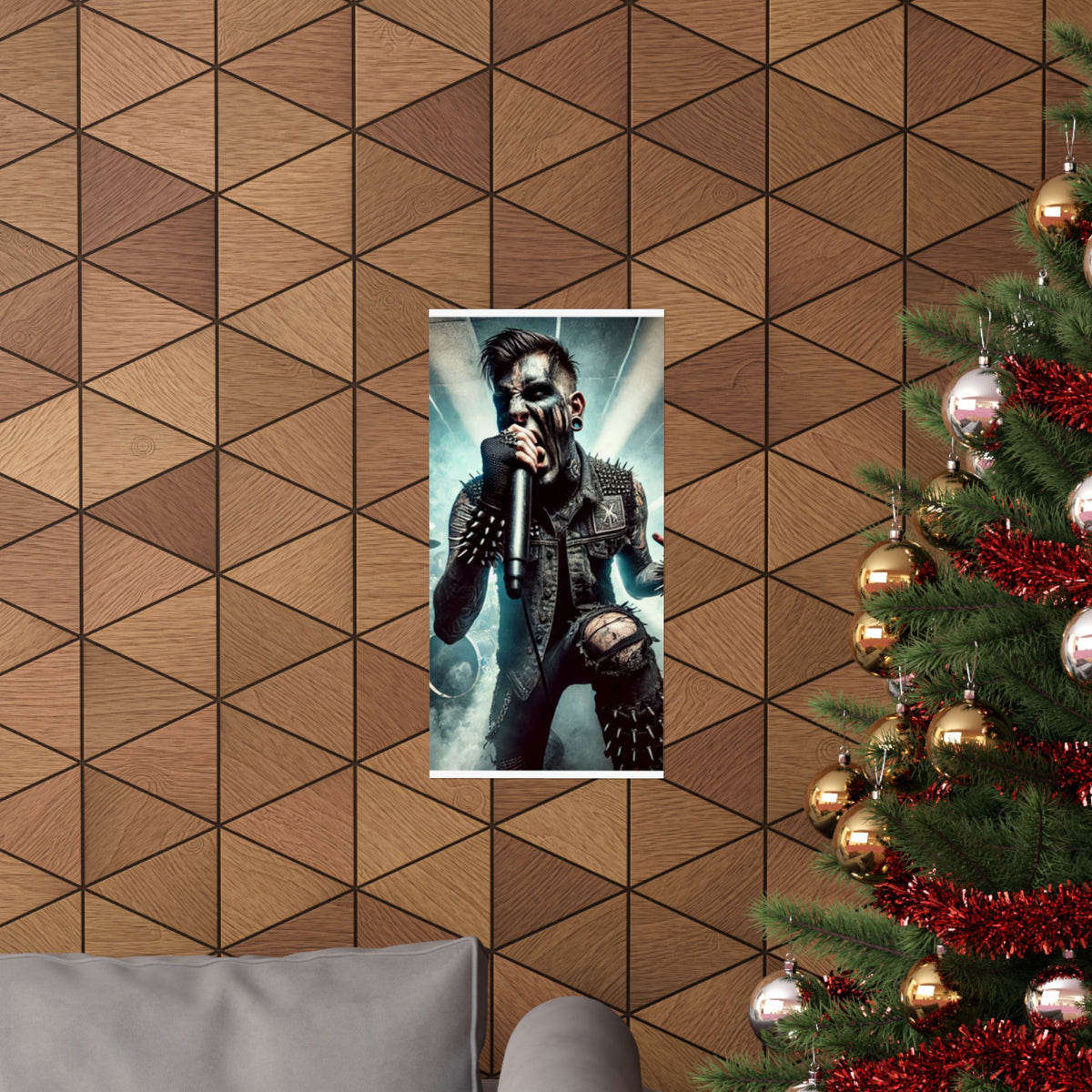 Punk Rock Vocalist Stage Energy Music Room Poster