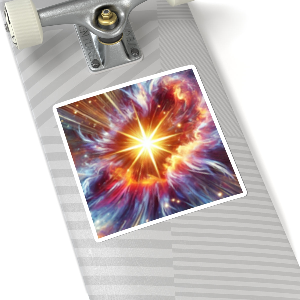 Cosmic Starburst Energy Abstract Space Sticker for Laptop
