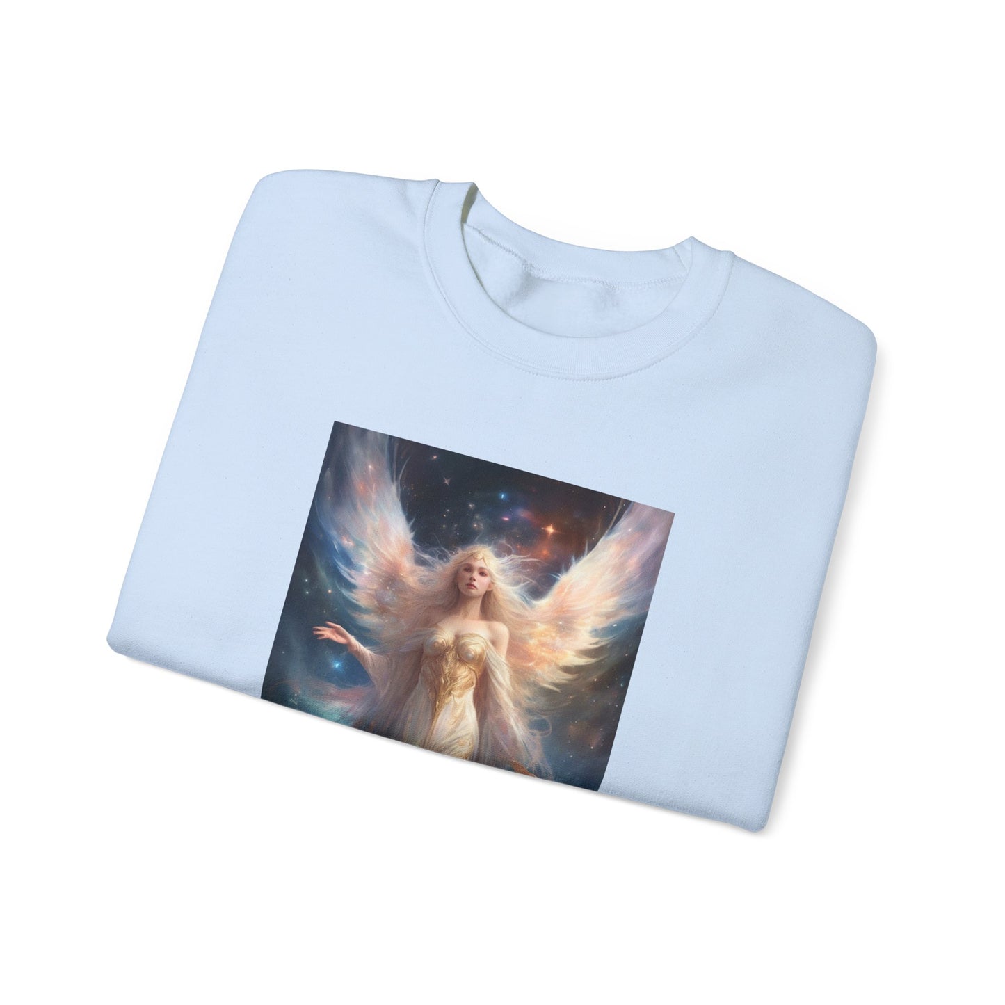 Celestial Winged Heroine Fantasy Portrait Sweatshirt