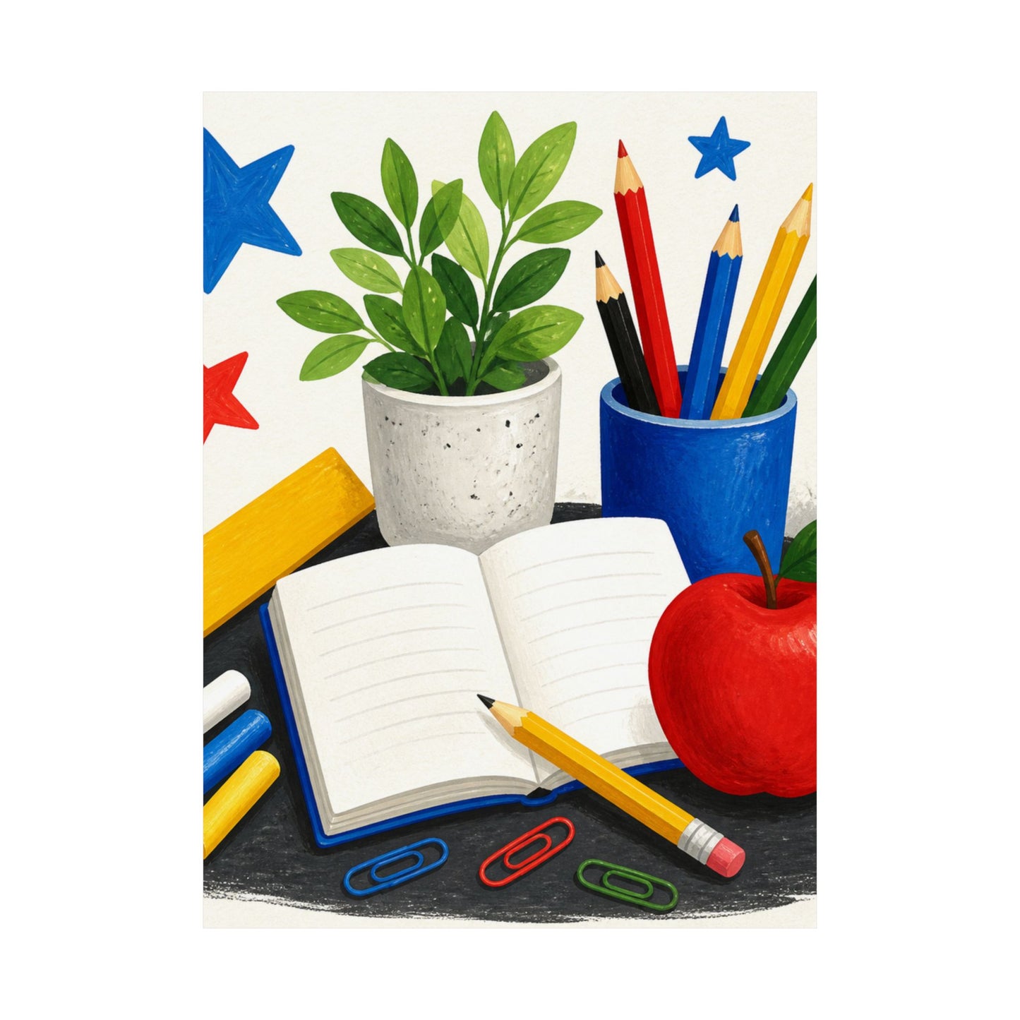Colorful Classroom Supplies Teacher Appreciation Poster