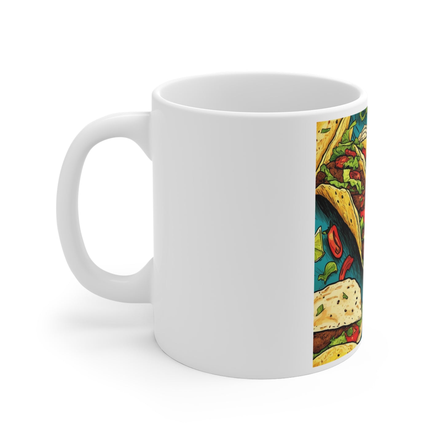 Taco Party Pattern Foodie Gift Art Coffee Mug