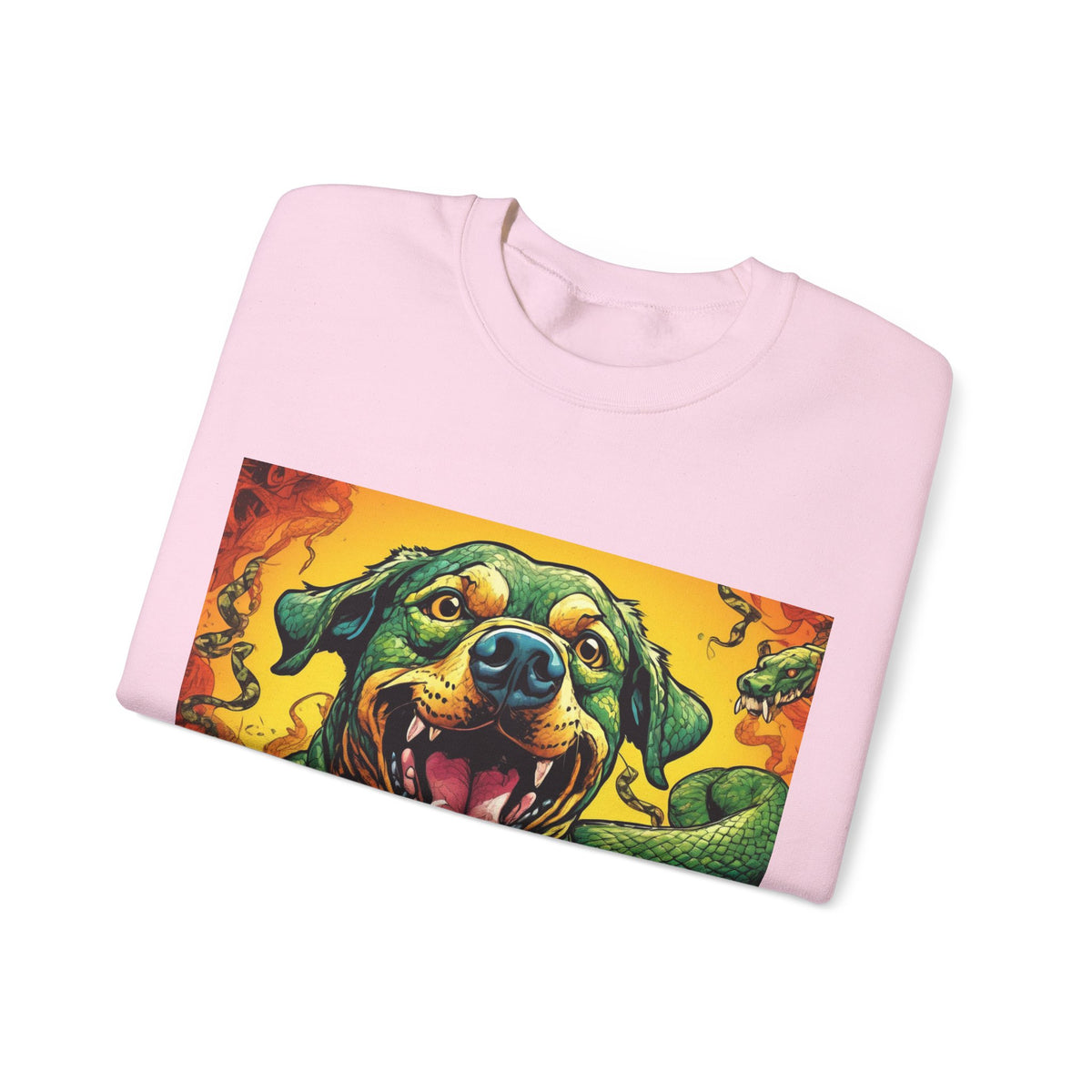 Surreal Serpent Hound Dark Fantasy Art Sweatshirt