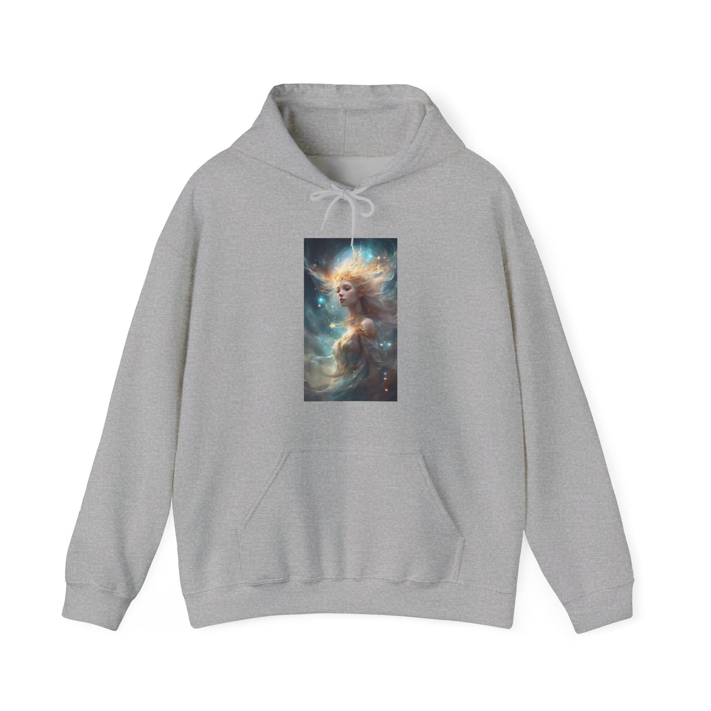 Solar Celestial Spirit Fantasy Portrait Hoodie