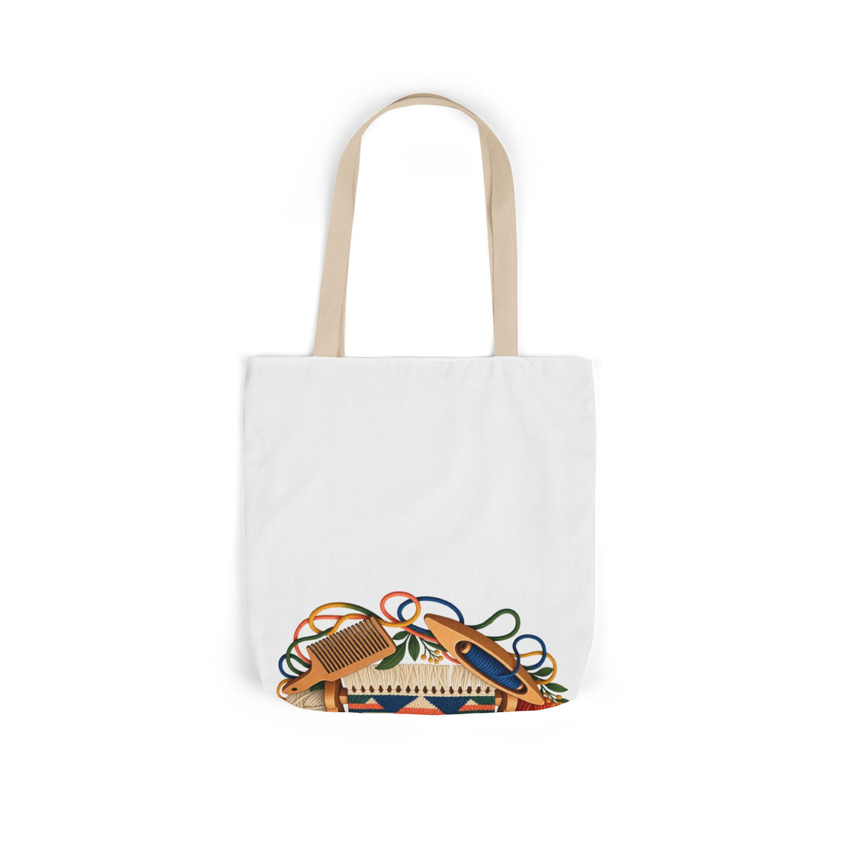 Geometric Hand Weaving Workshop Tote Bag