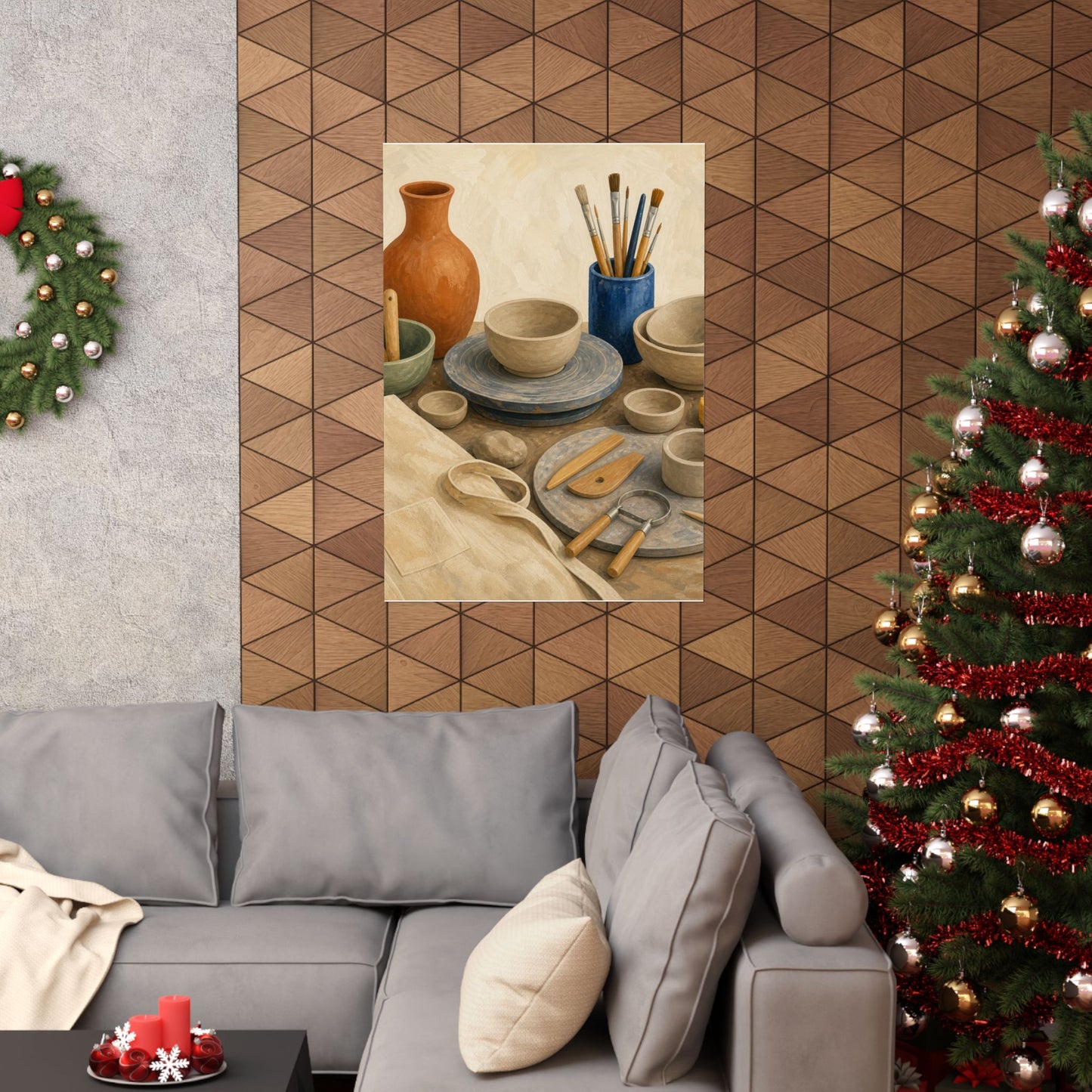Colorful Pottery Studio Hobby Poster