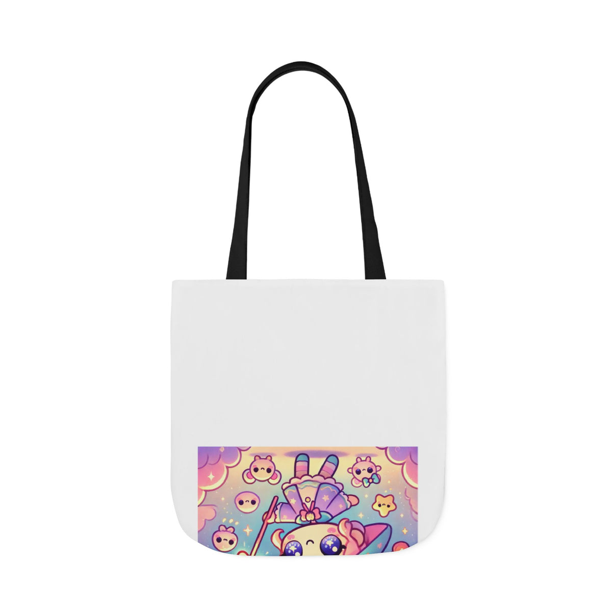 Kawaii Moon Wand Pastel Fantasy Art Canvas Tote Bag