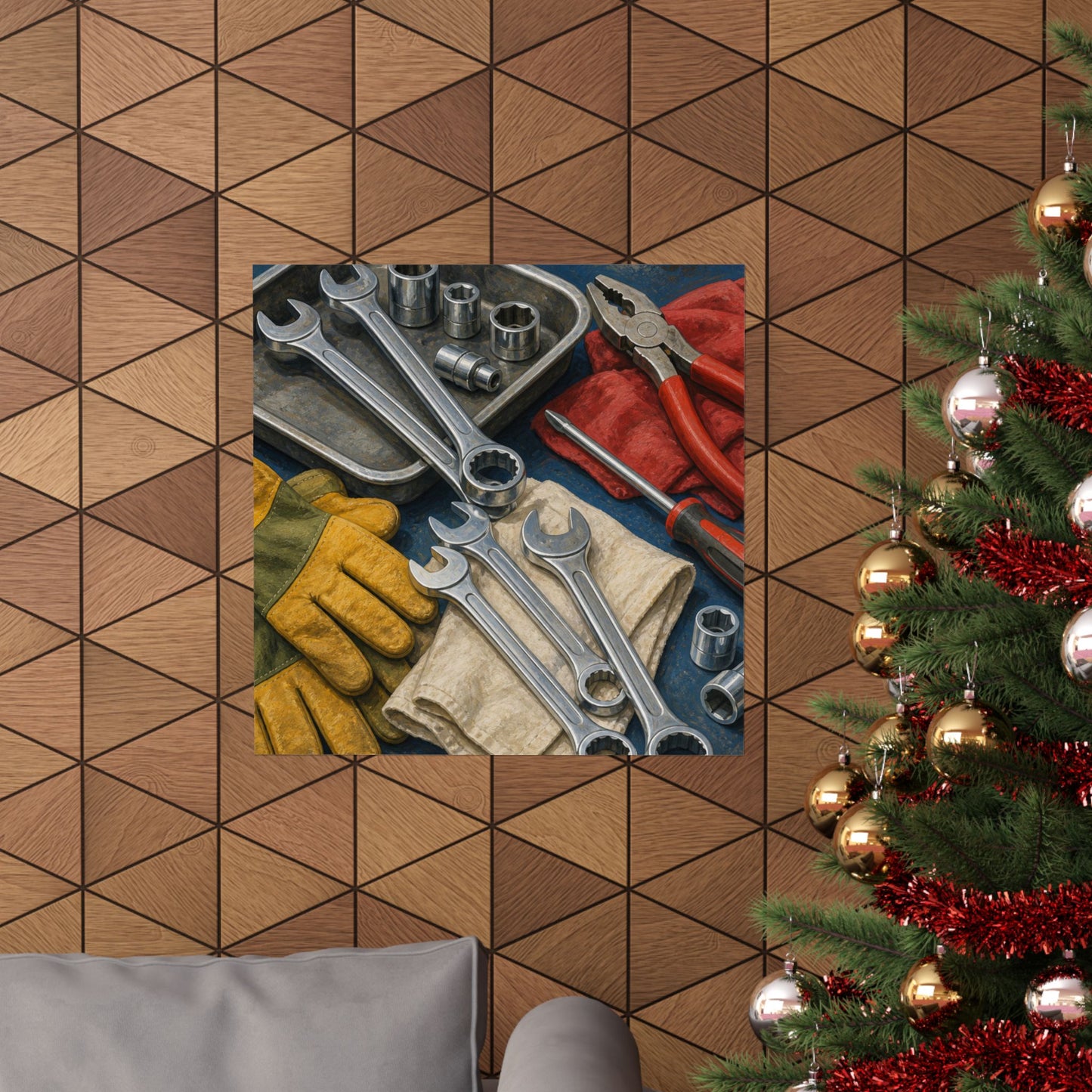 Classic Mechanic Hand Tools Art Poster