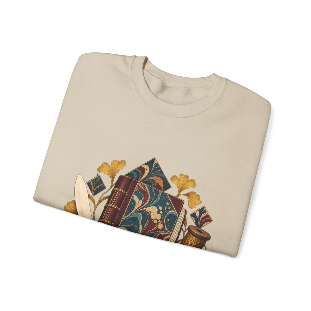 Traditional Marbled Bookbinding Workshop Sweatshirt