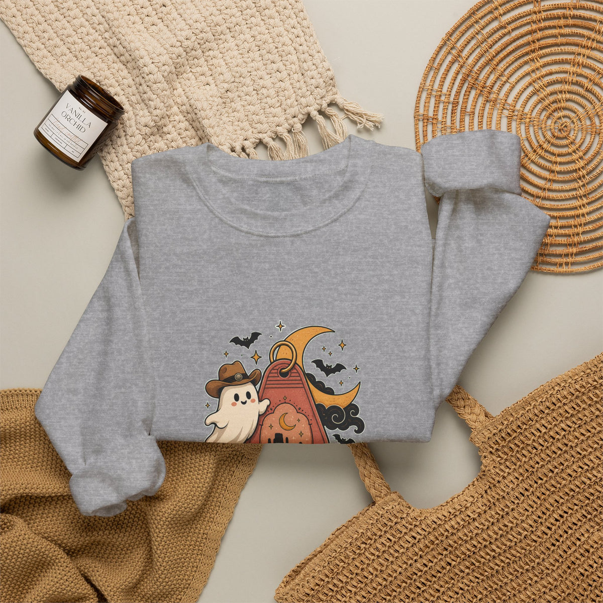 Haunted Desert Keytag Ghost Halloween Sweatshirt