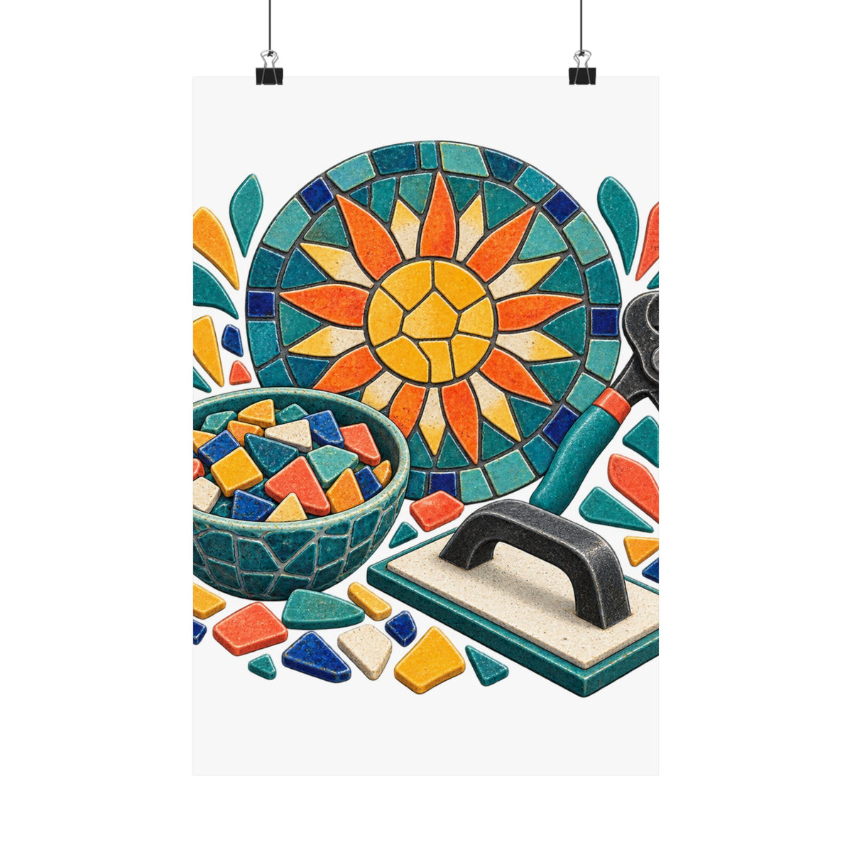 Sunburst Mosaic Making Workshop Poster