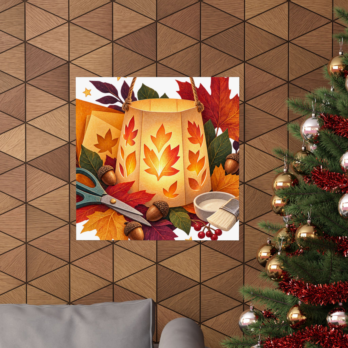 Autumn Lantern Making Workshop Poster