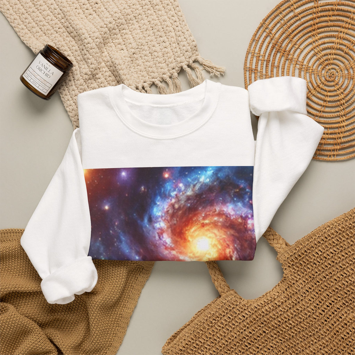 Galaxy Nebula Dreamscape Abstract Space Crew Sweatshirt Gift