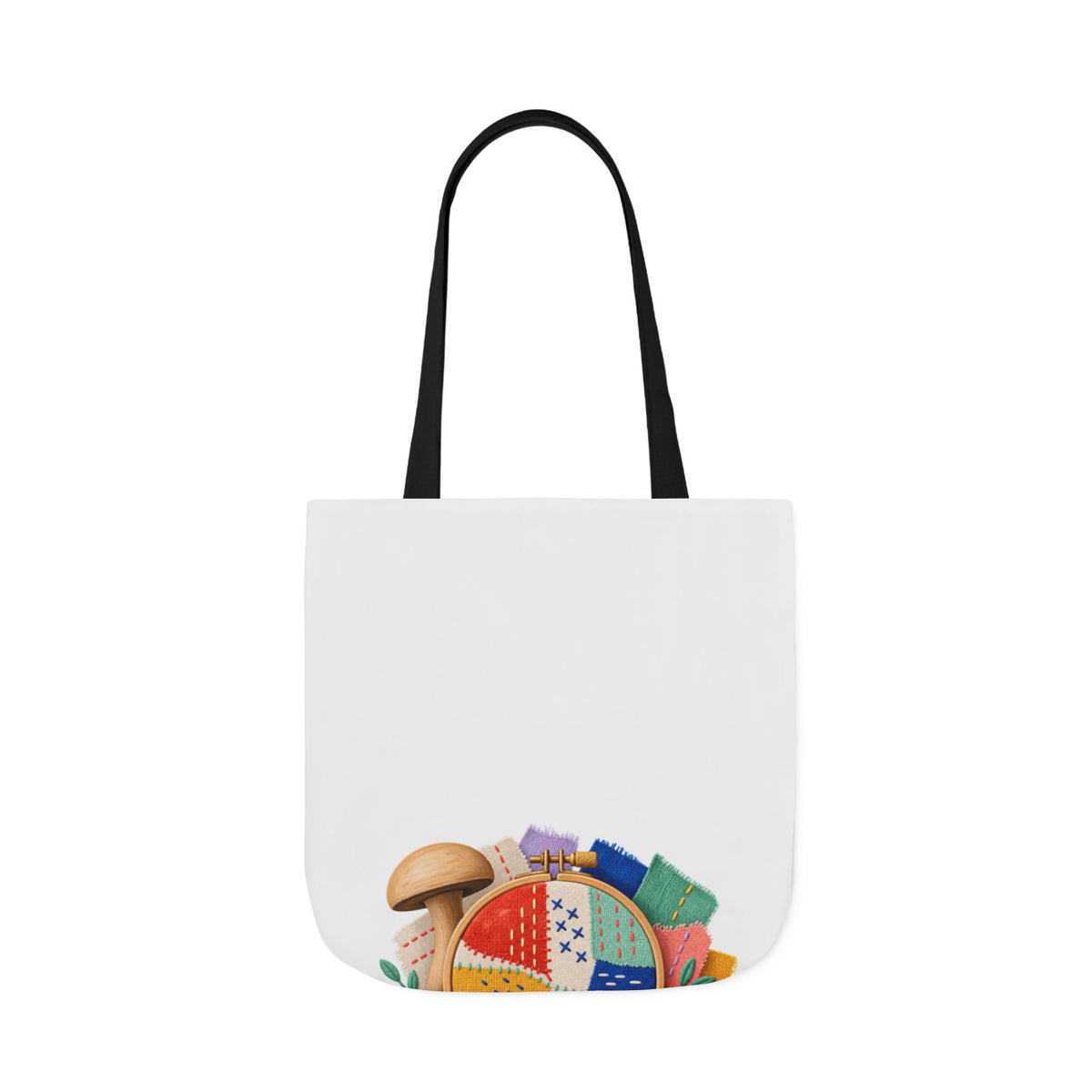 Colorful Visible Mending Workshop Tote Bag