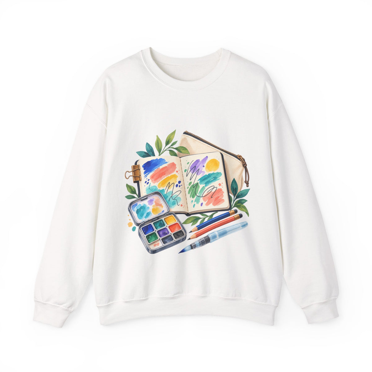 Colorful Urban Sketching Travel Kit Sweatshirt
