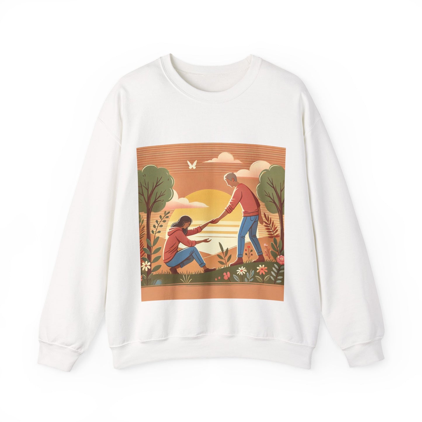 Helping Hands Sunset Garden Sweatshirt
